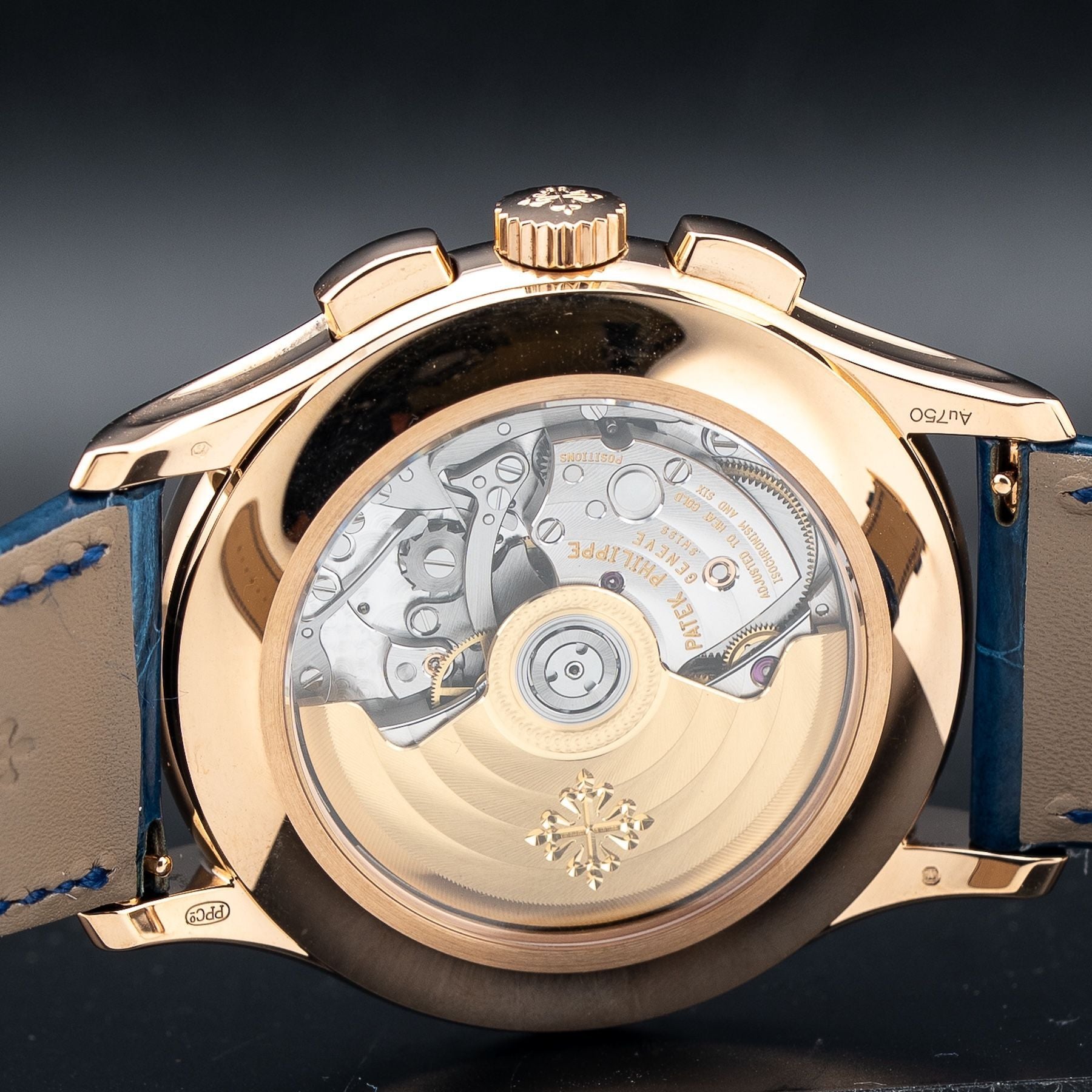Patek Philippe 5905R-010 Flyback Chronograph Annual Calendar Rose Gold Blue