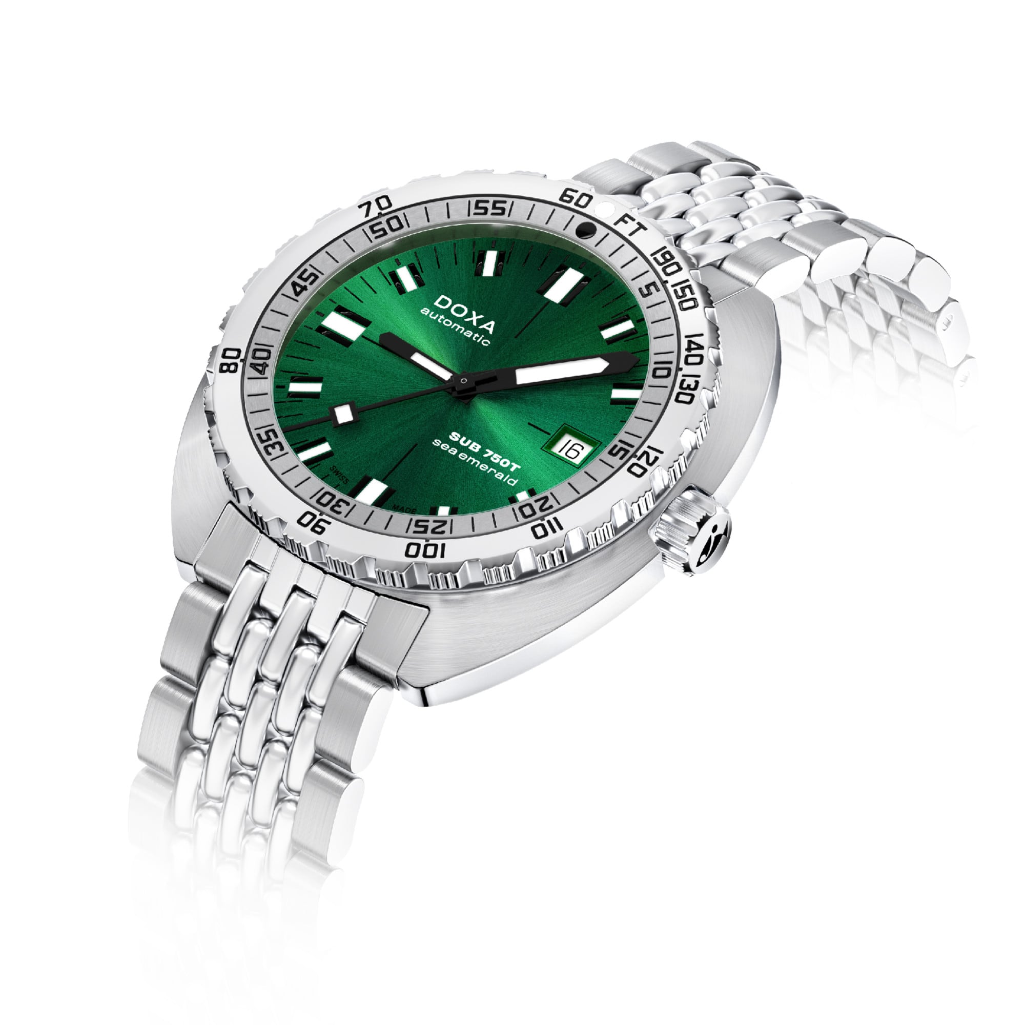 DOXA SUB 750T Sea Emerald 825.10.131.10 On Bracelet
