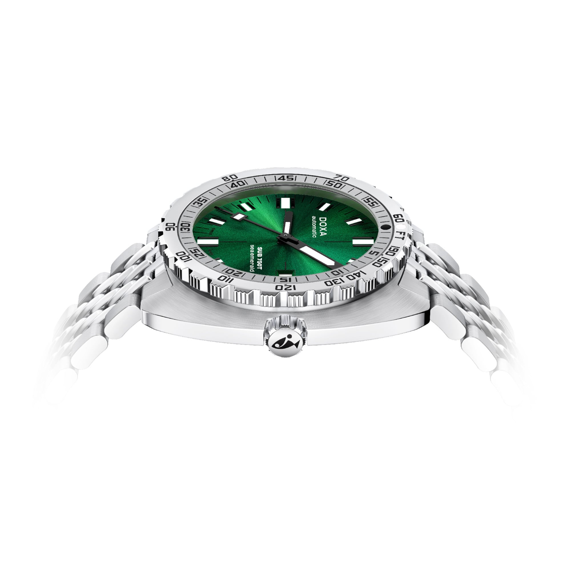 DOXA SUB 750T Sea Emerald 825.10.131.10 On Bracelet
