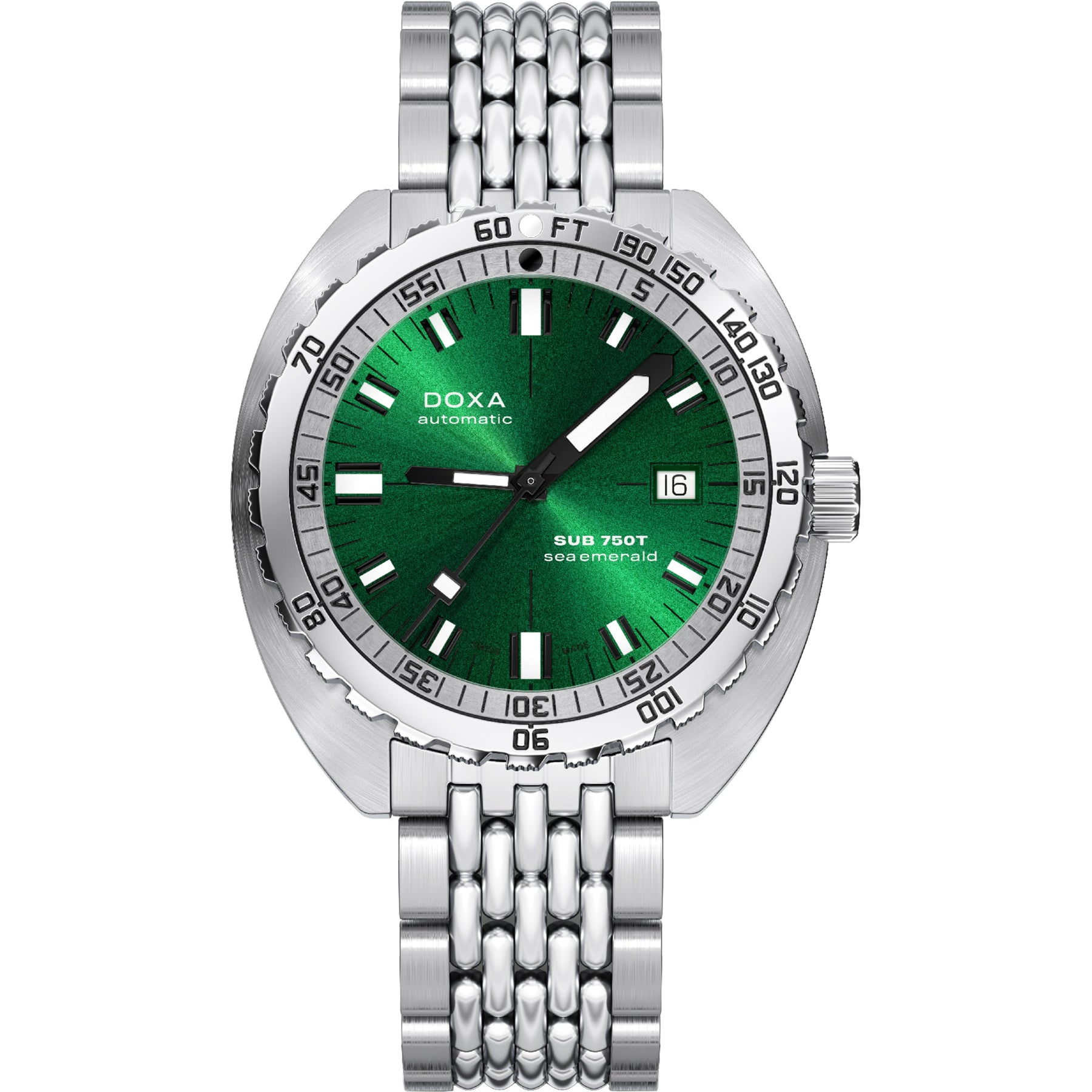 DOXA SUB 750T Sea Emerald 825.10.131.10 On Bracelet