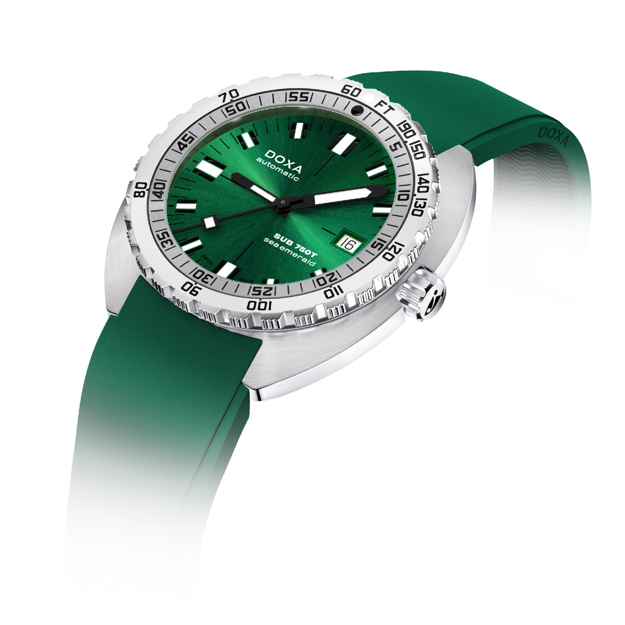 DOXA SUB 750T Sea Emerald 825.10.131.26 On Strap