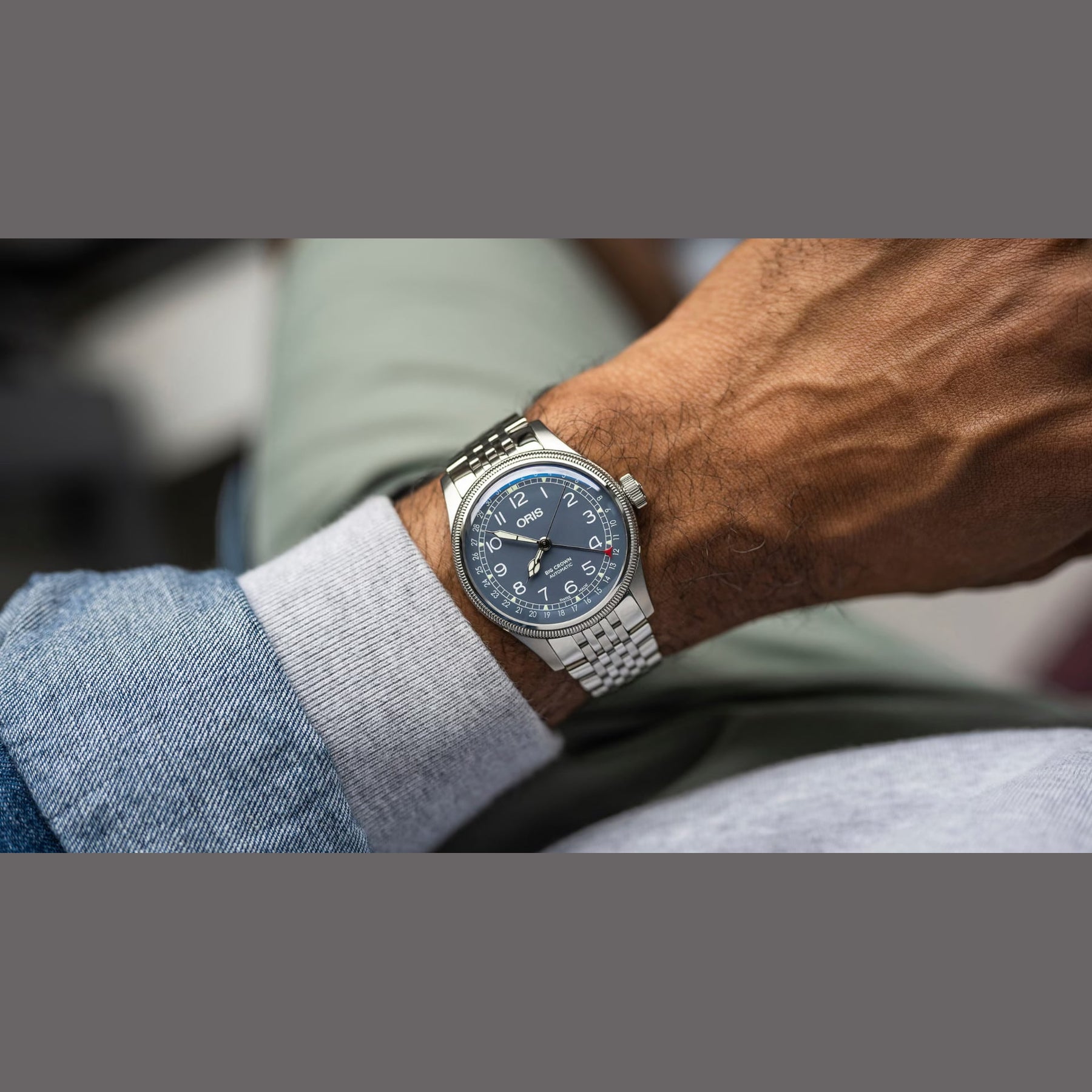 Oris 01 754 7785 4065-07 8 20 02 Big Crown Pointer Date