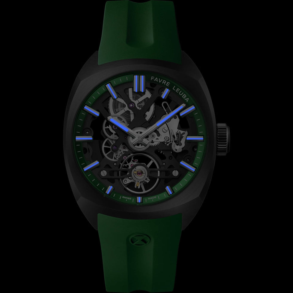 Favre Leuba 00.20106.105.03.303 Chief Skeleton Green
