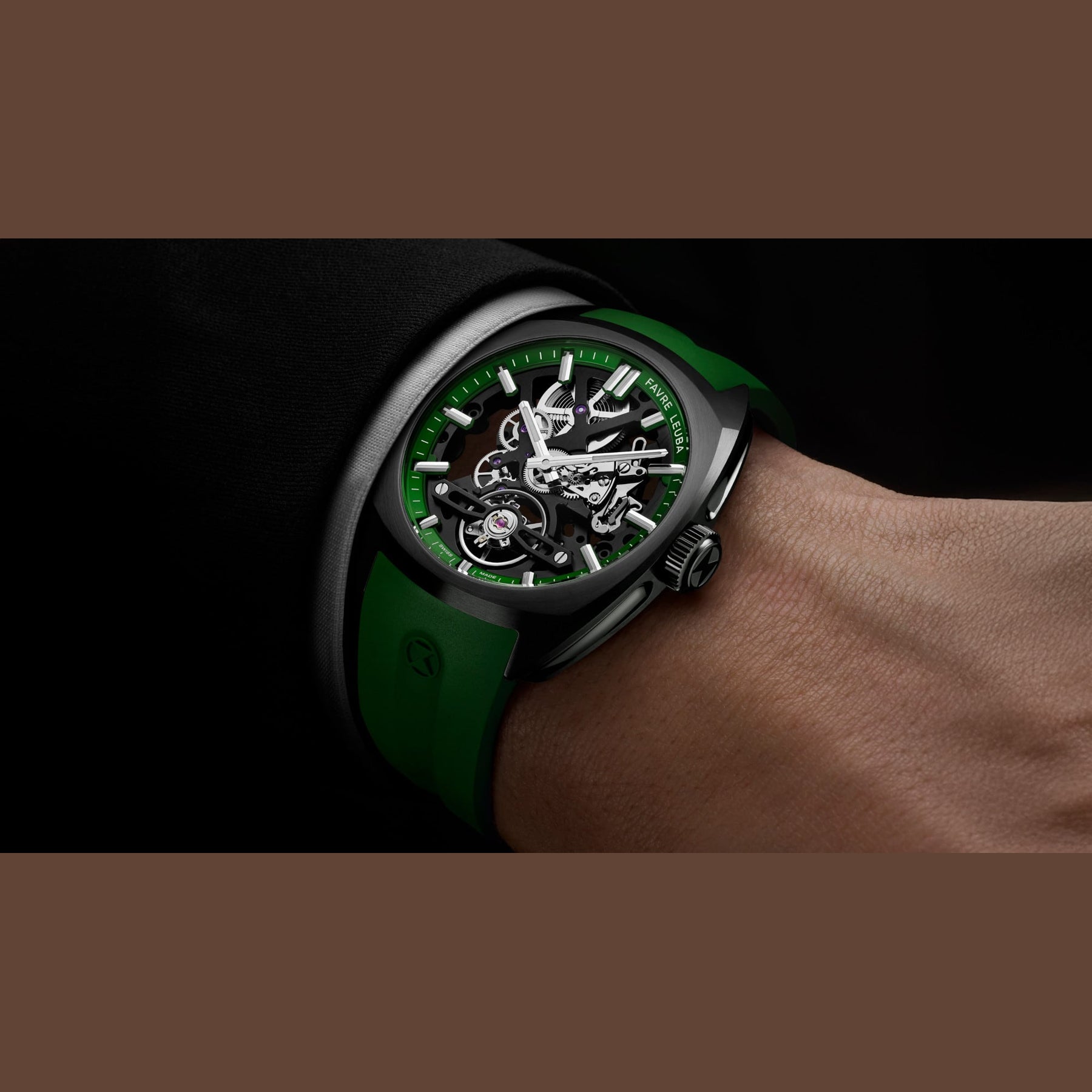 Favre Leuba 00.20106.105.03.303 Chief Skeleton Green