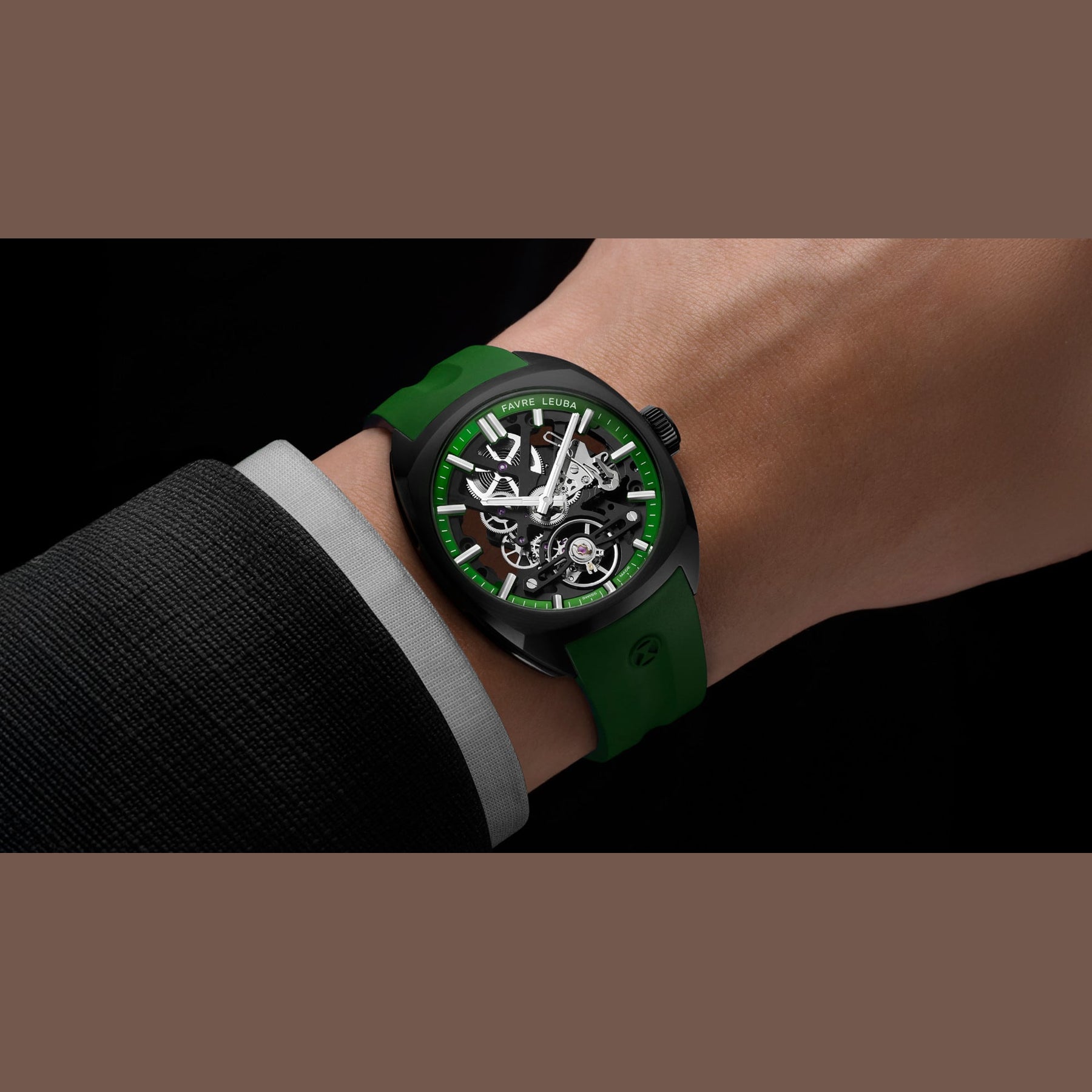 Favre Leuba 00.20106.105.03.303 Chief Skeleton Green