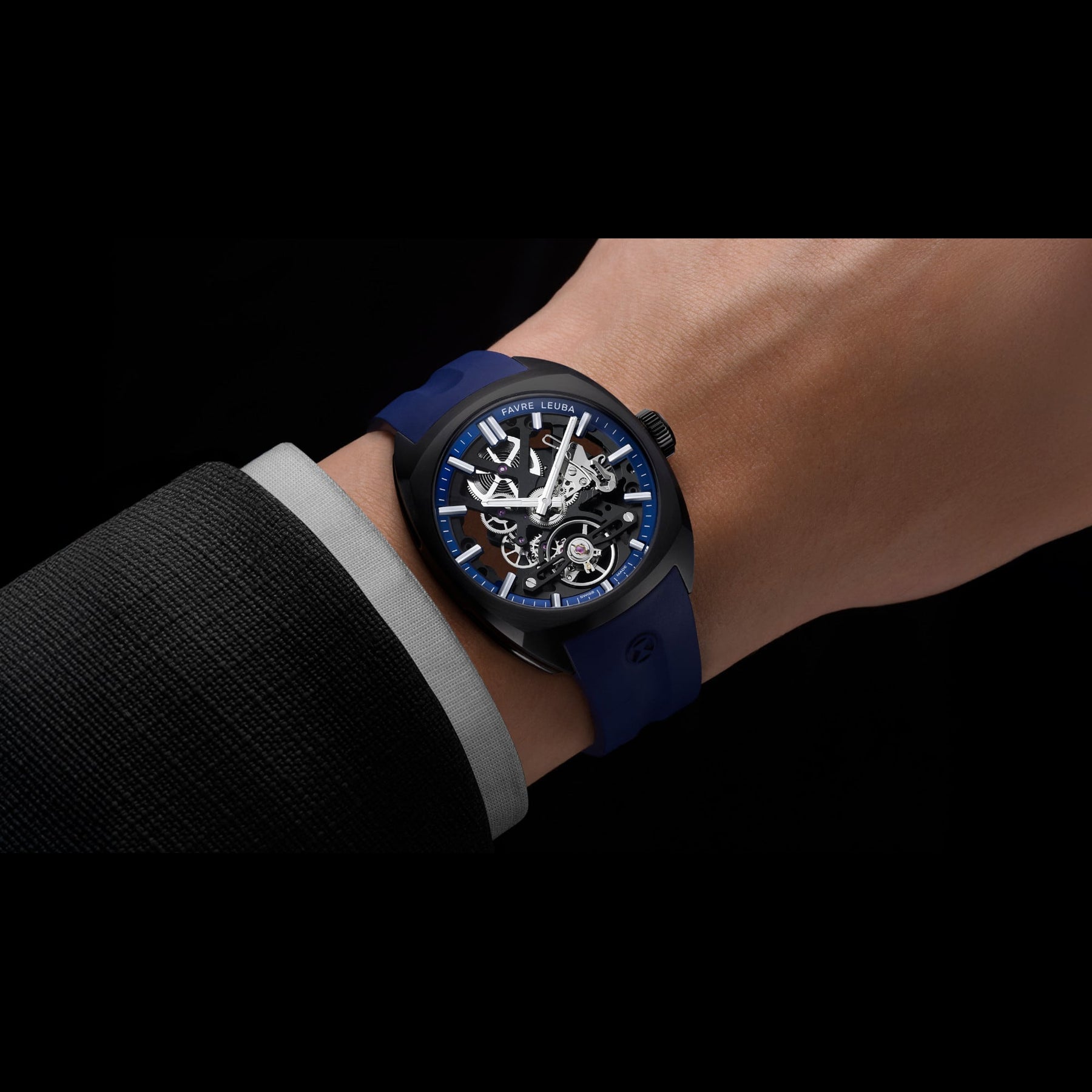 Favre Leuba 00.20106.105.02.302 Chief Skeleton Blue