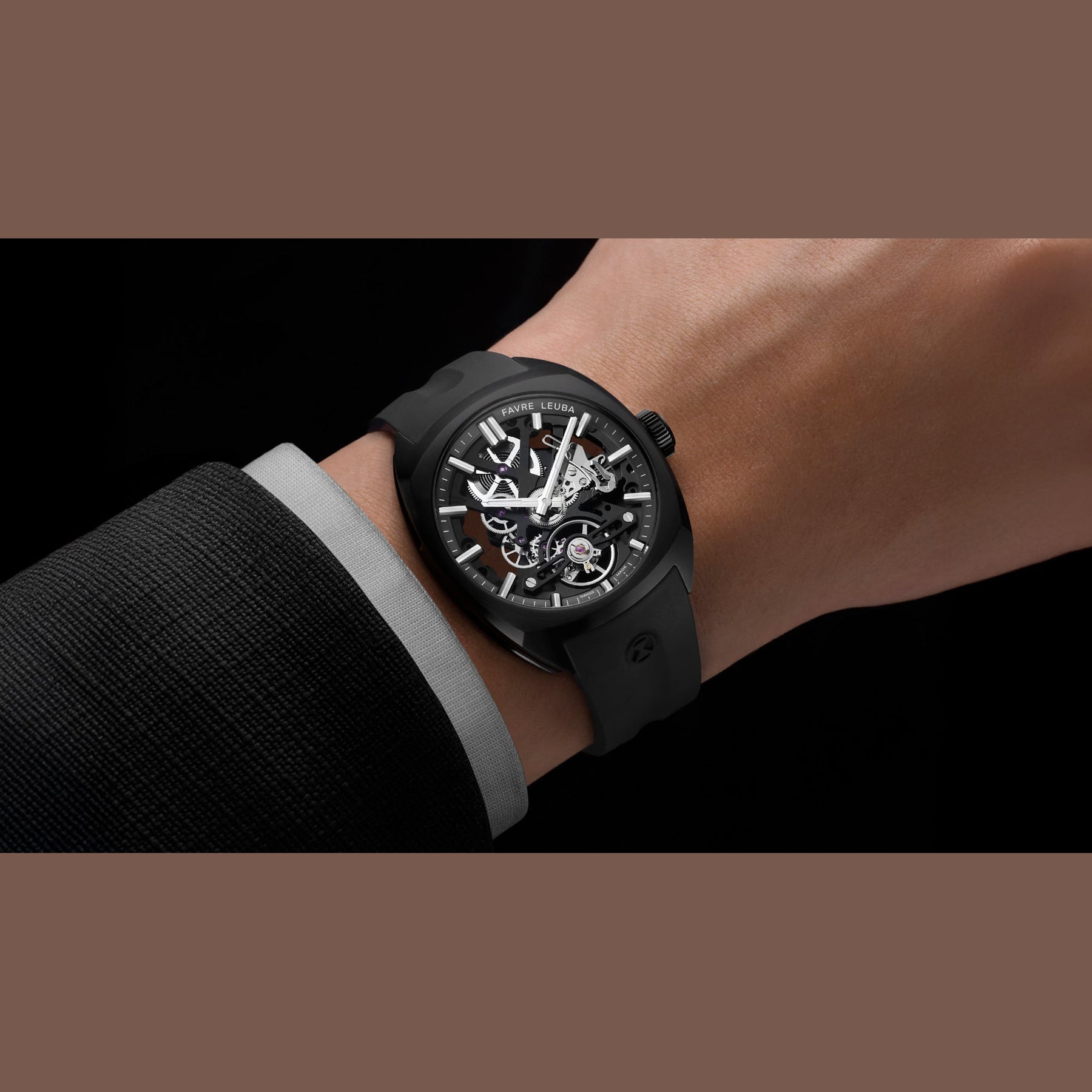 Favre Leuba 00.20106.105.06.301 Chief Skeleton Black