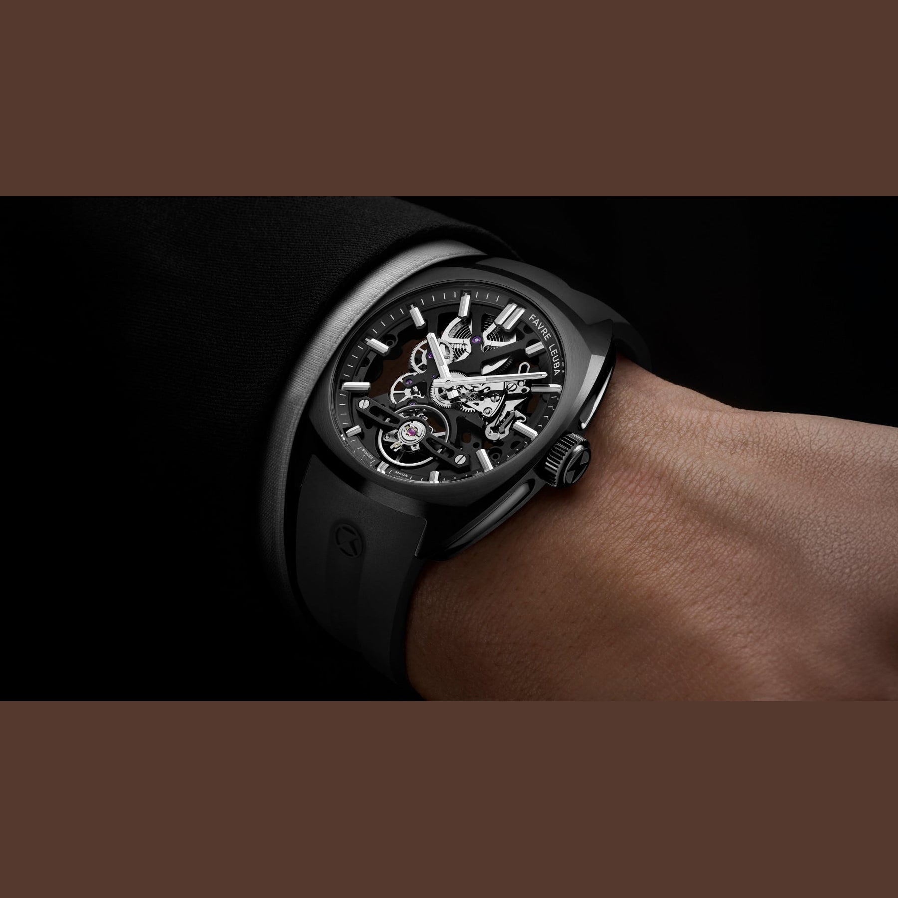 Favre Leuba 00.20106.105.06.301 Chief Skeleton Black