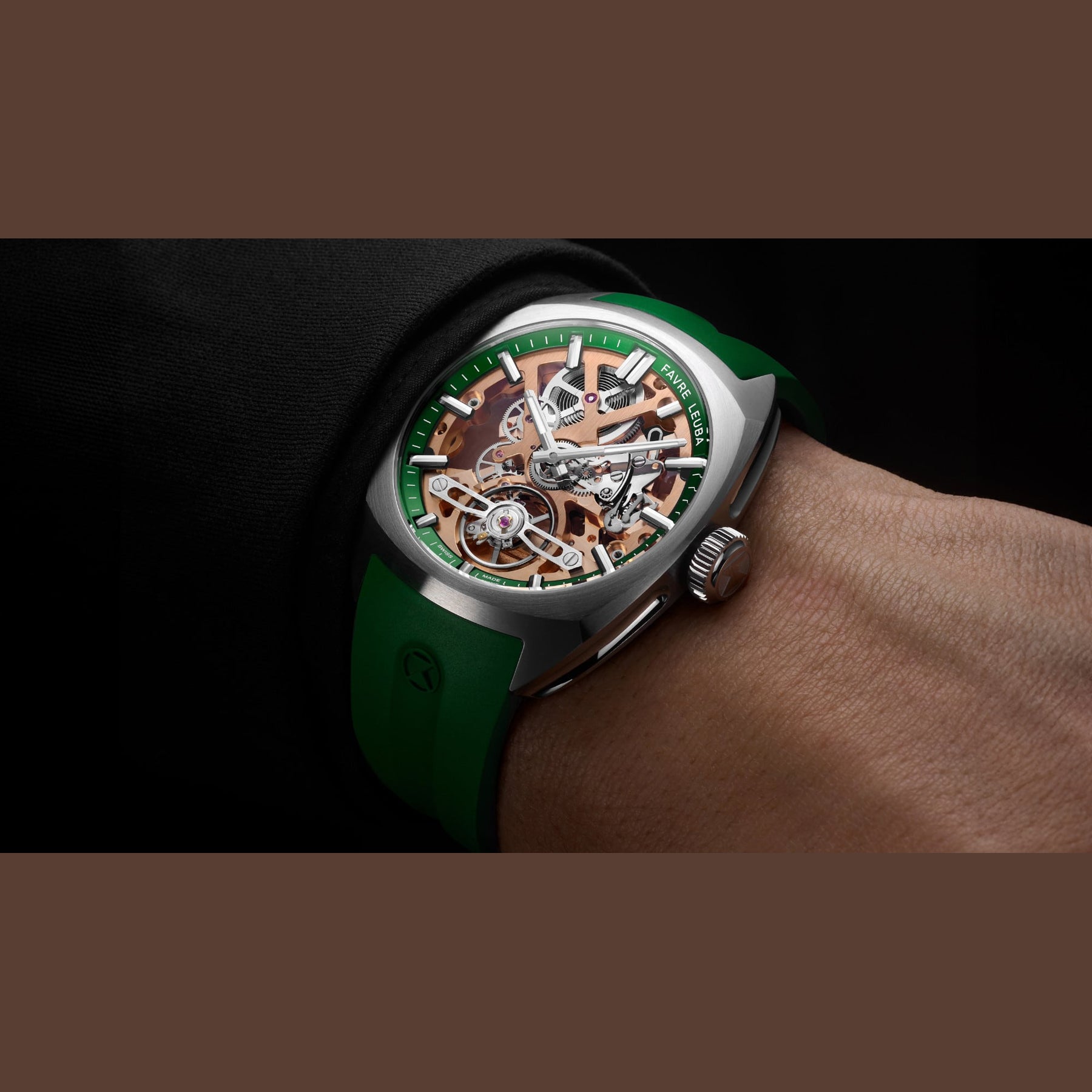 Favre Leuba 00.20105.103.03.303 Chief Skeleton Green