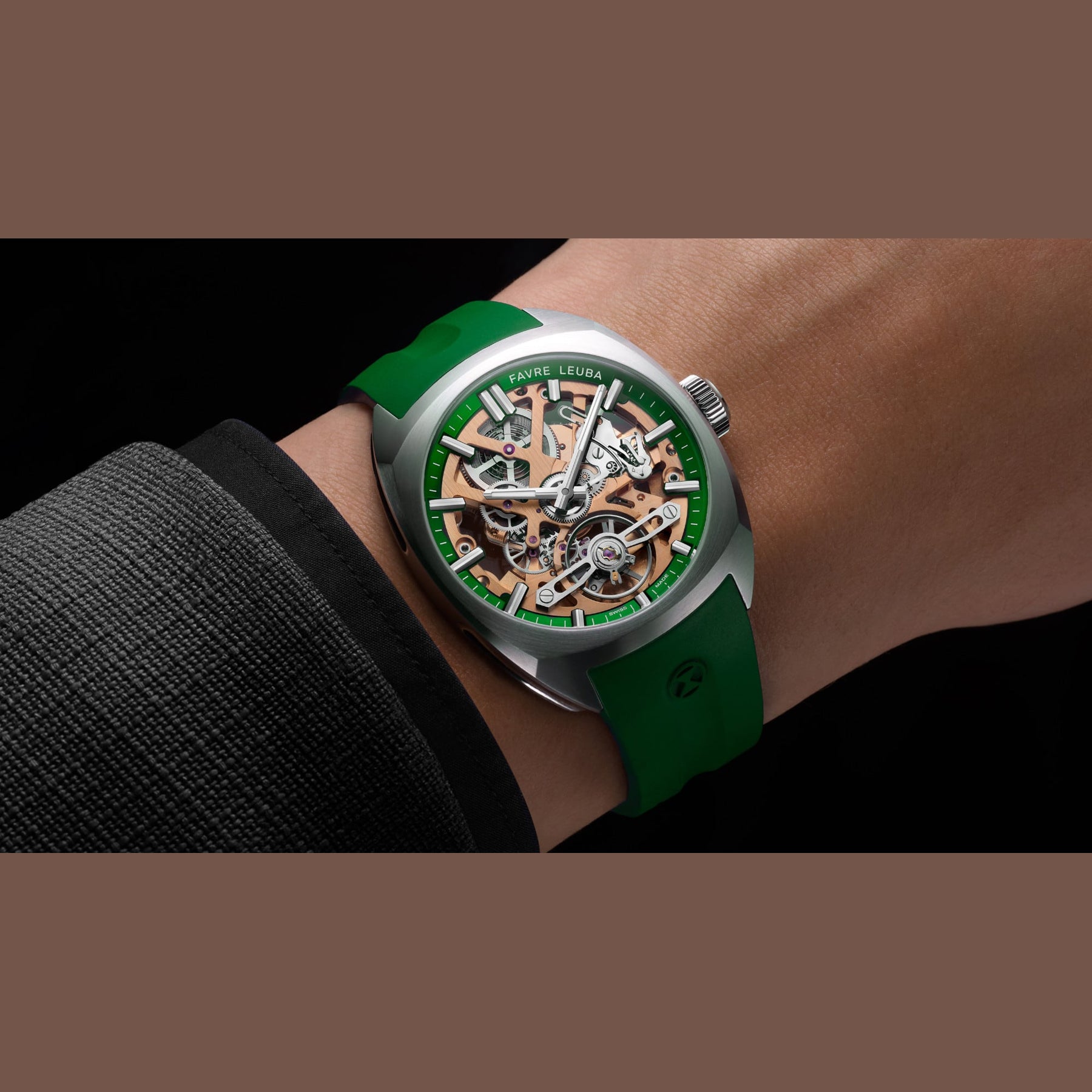 Favre Leuba 00.20105.103.03.303 Chief Skeleton Green