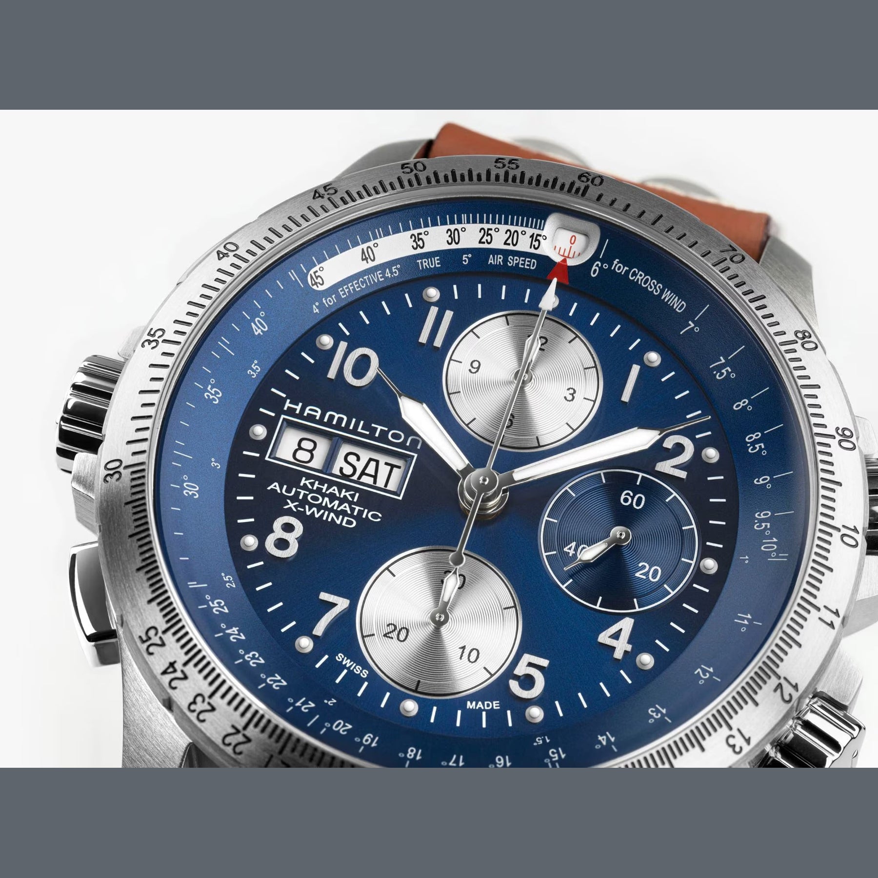 Hamilton H77506540 Khaki Aviation X-Wind Day Date