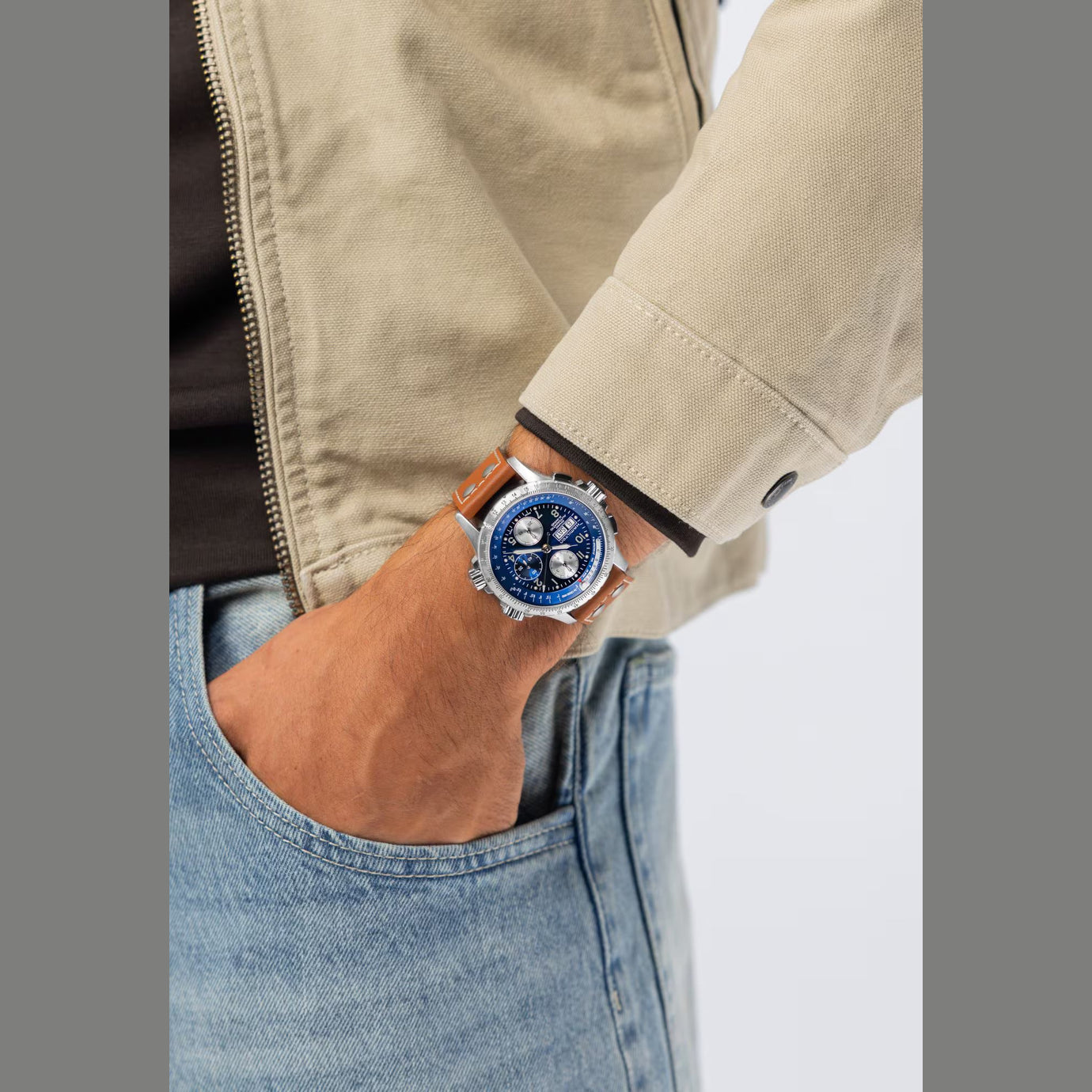 Hamilton H77506540 Khaki Aviation X-Wind Day Date