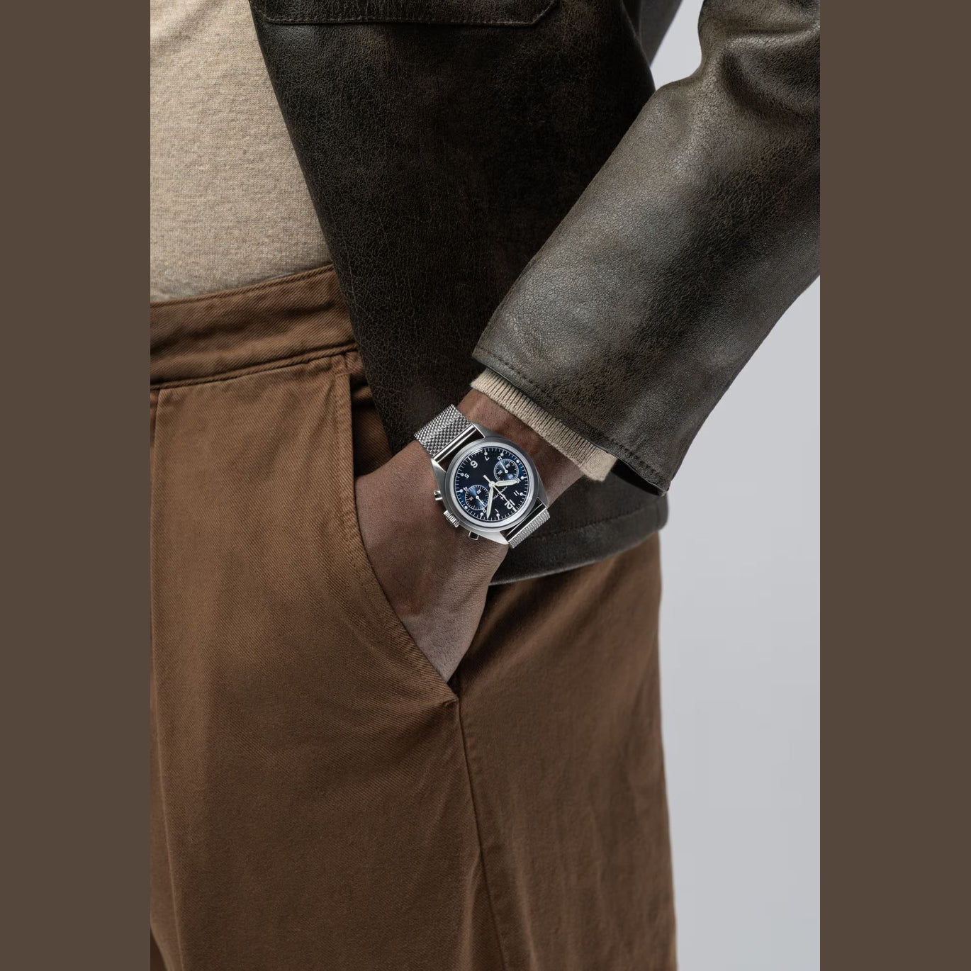 Hamitlon Khaki Aviation Pilot Pioneer Mechanical Chrono