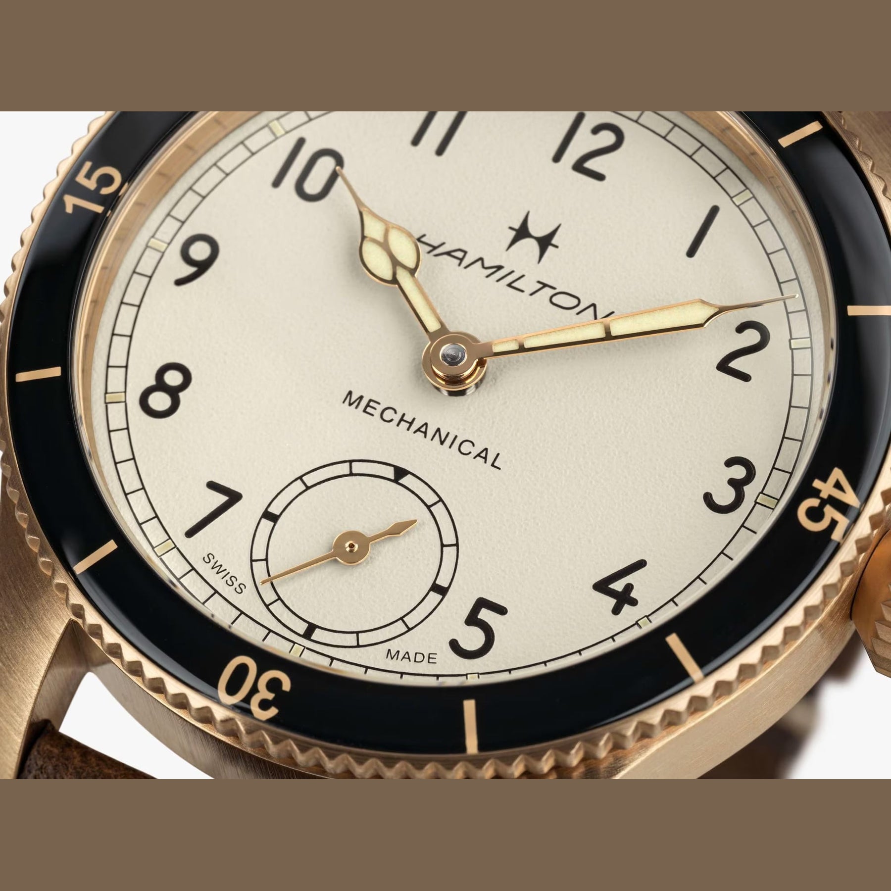 Hamitlon H76709510 Khaki Aviation Pilot Pioneer Mechanical 43mm