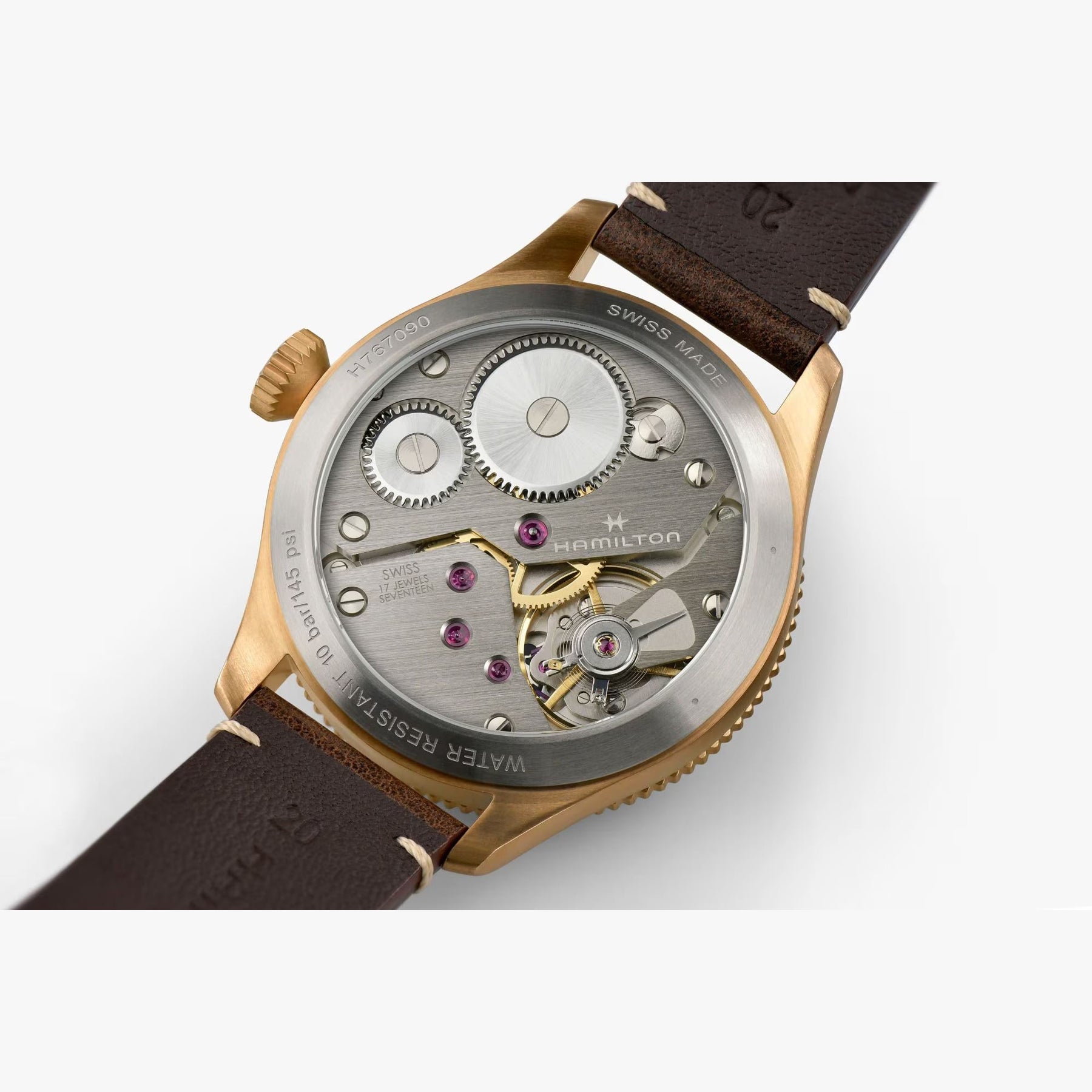 Hamitlon H76709510 Khaki Aviation Pilot Pioneer Mechanical 43mm