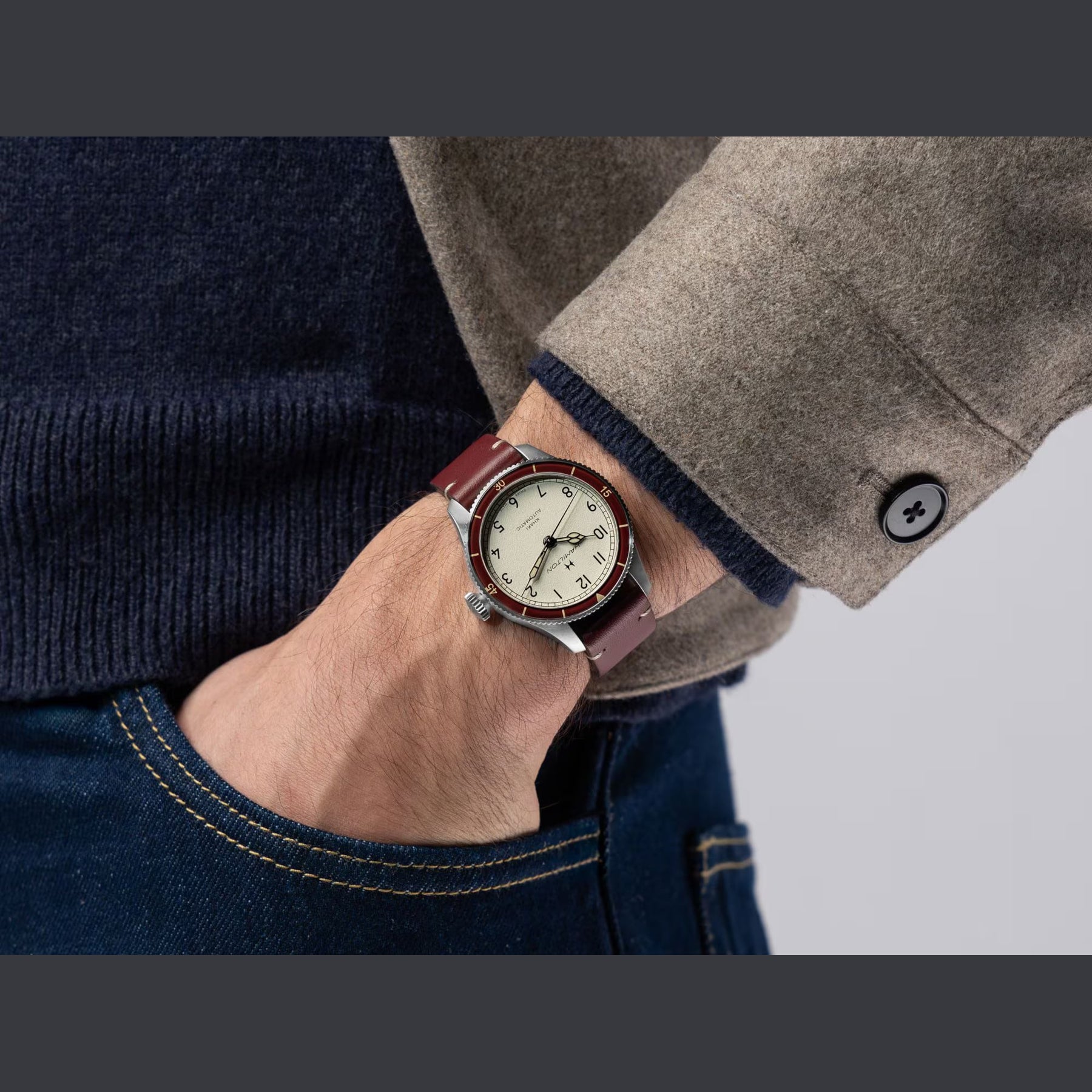 Hamilton H76265810 Khaki Aviation Pioneer Auto 38mm