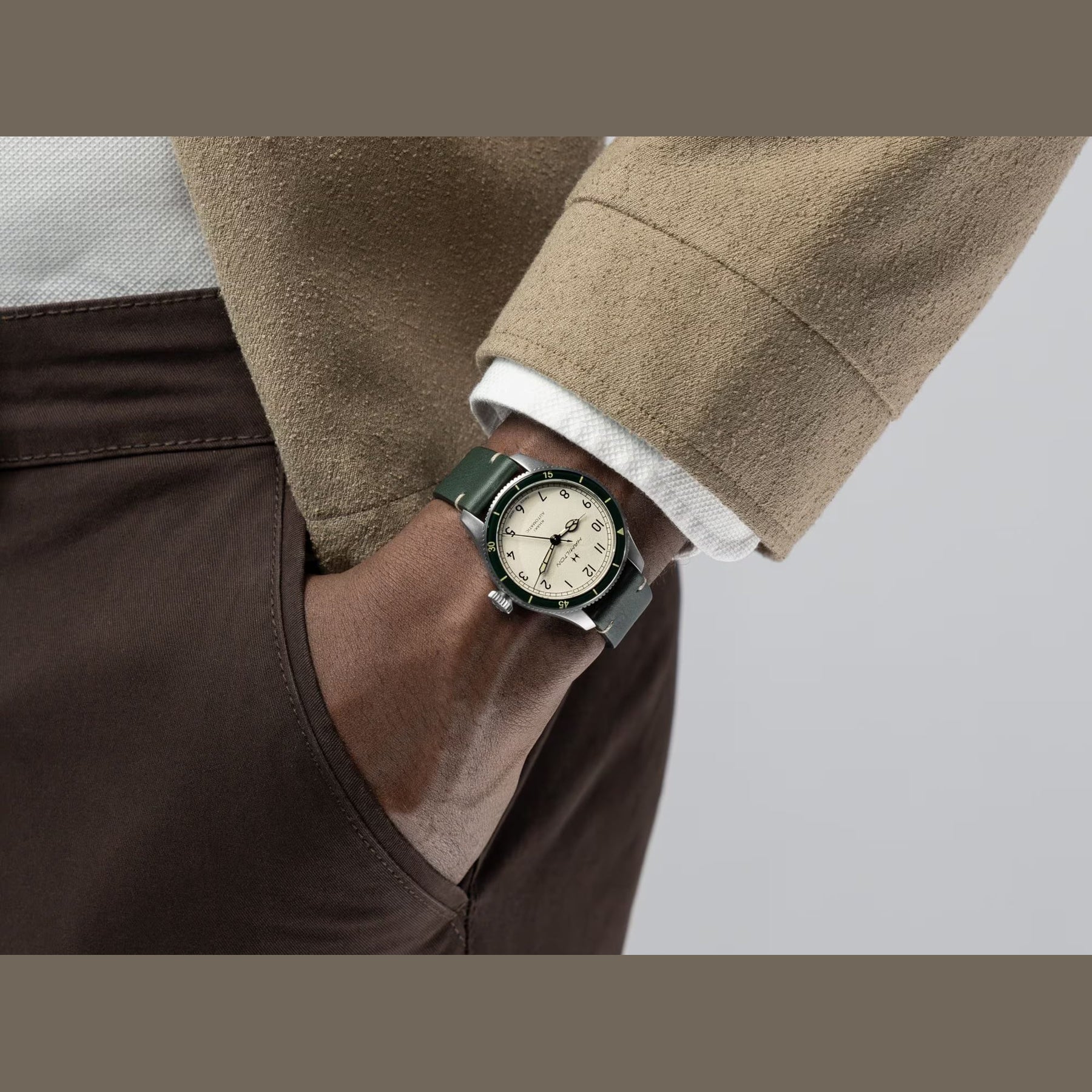Hamilton H76255810 Khaki Aviation Pioneer Auto 38mm
