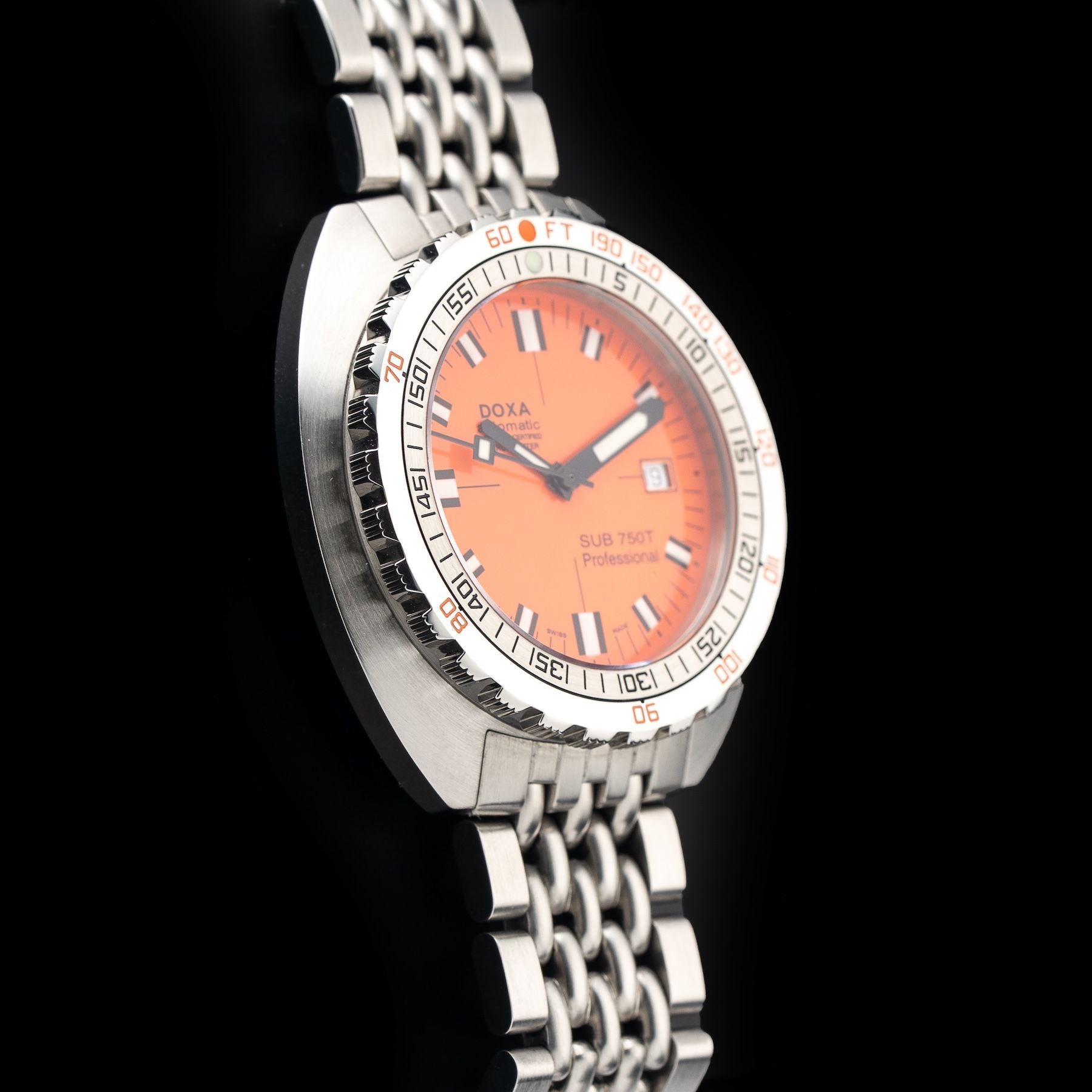 DOXA Sub 750T Professional Chronometer Orange Dial