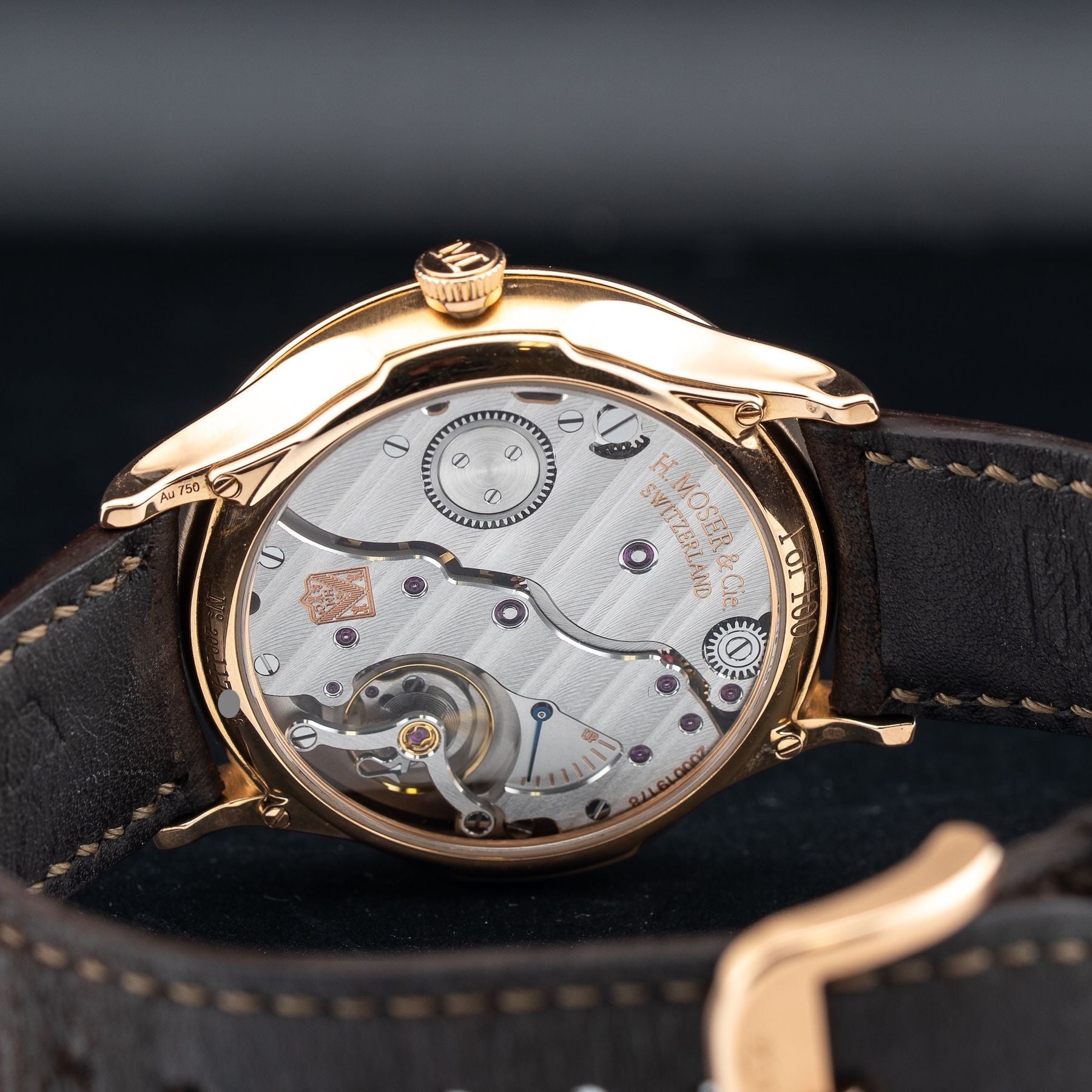 H. Moser & Cie. Venturer Small Seconds Purity Red Gold Fume Dial 2327-0404