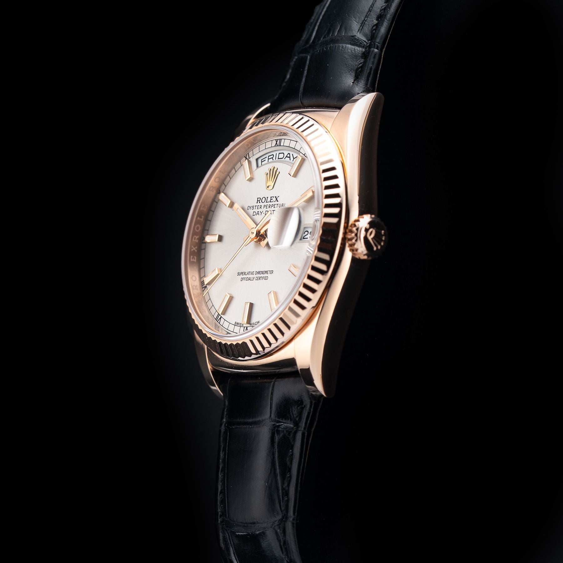 Rolex 118135-0005 Day-Date 36 Rose Gold