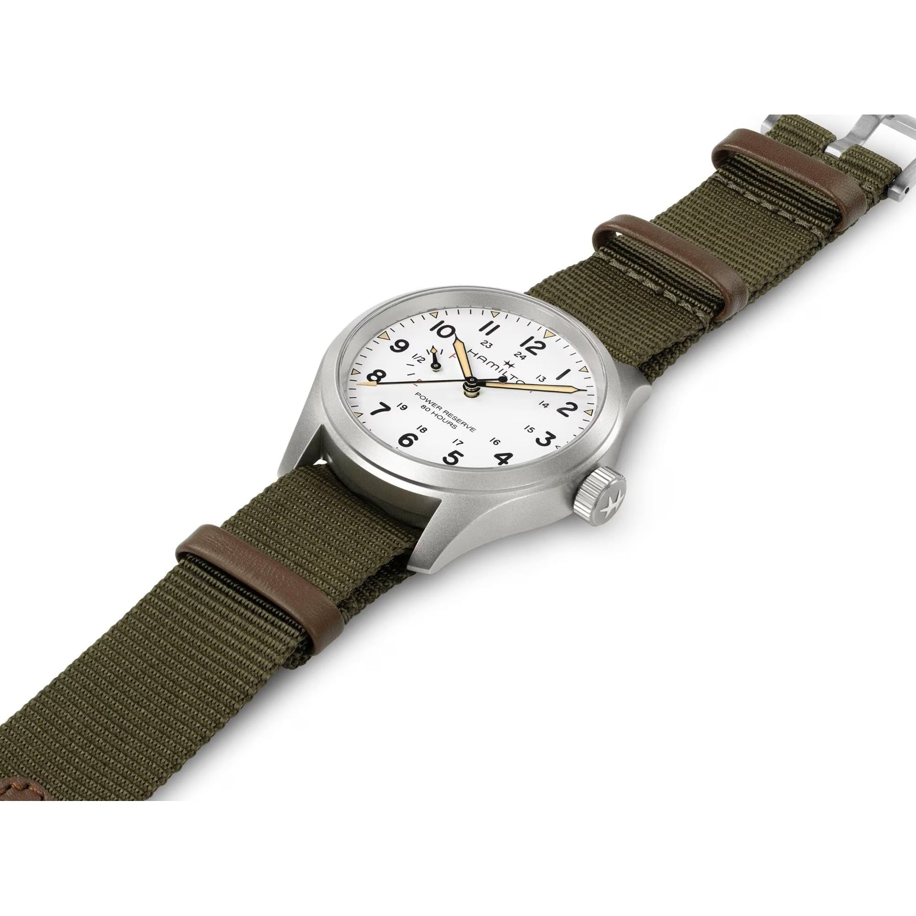 Hamilton H69509910 Khaki Field Mechanical Power Reserve