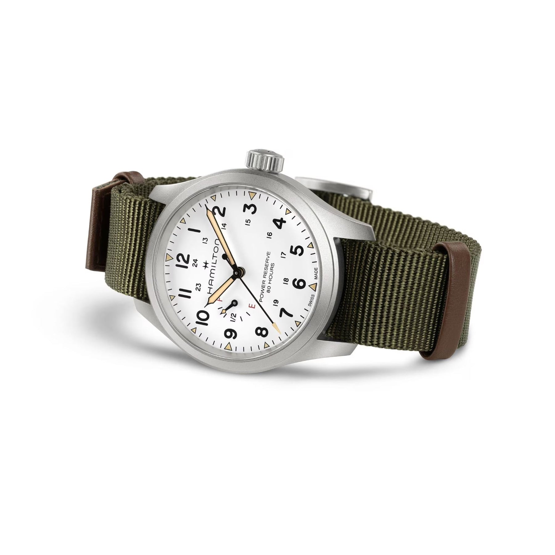 Hamilton H69509910 Khaki Field Mechanical Power Reserve