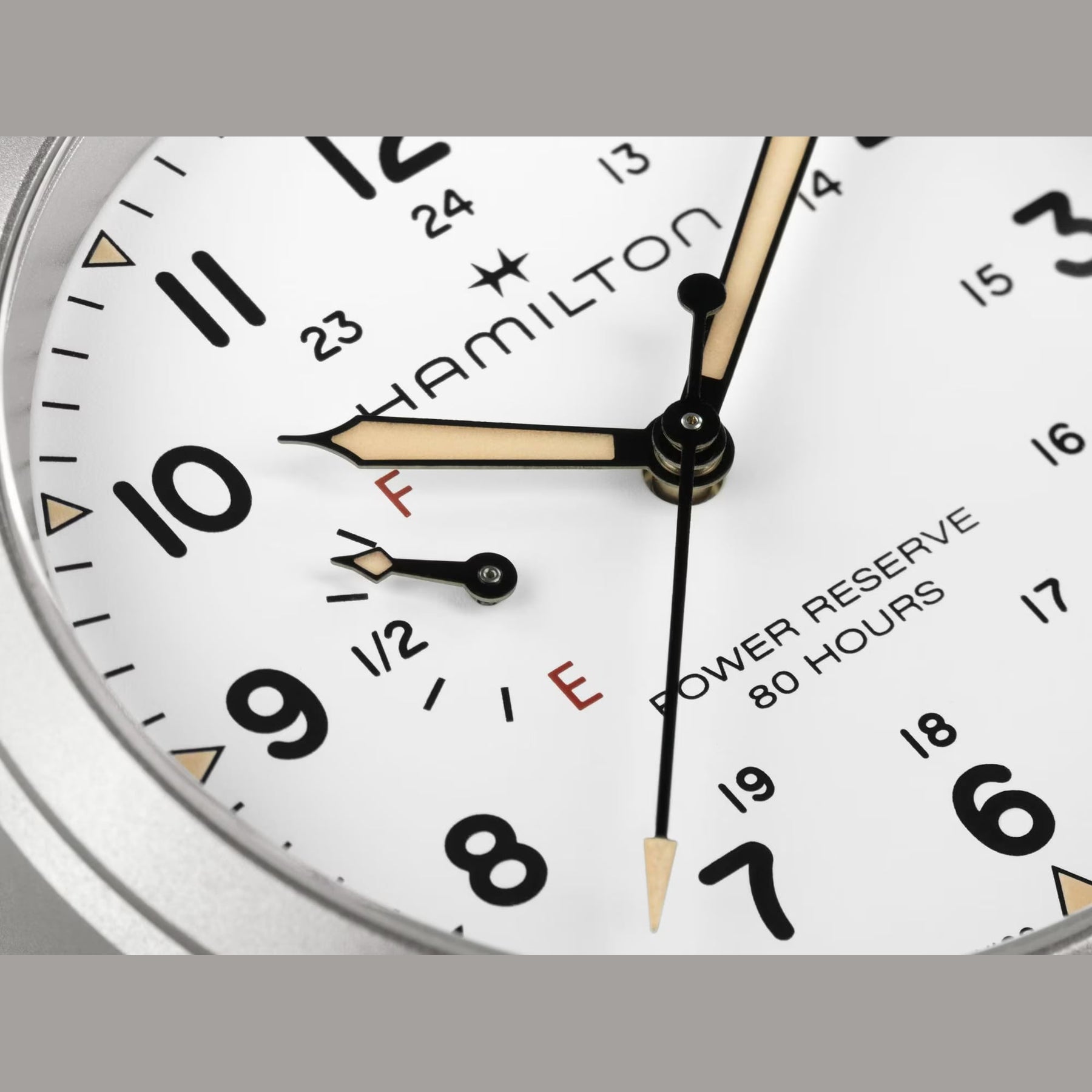 Hamilton H69509910 Khaki Field Mechanical Power Reserve