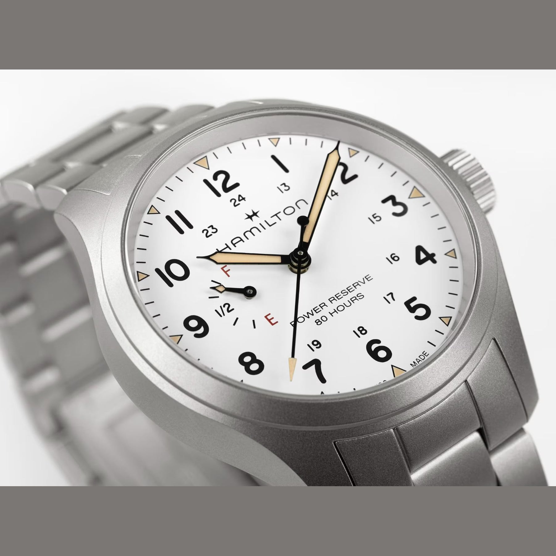 Hamilton H69509110 Khaki Field Mechanical Power Reserve