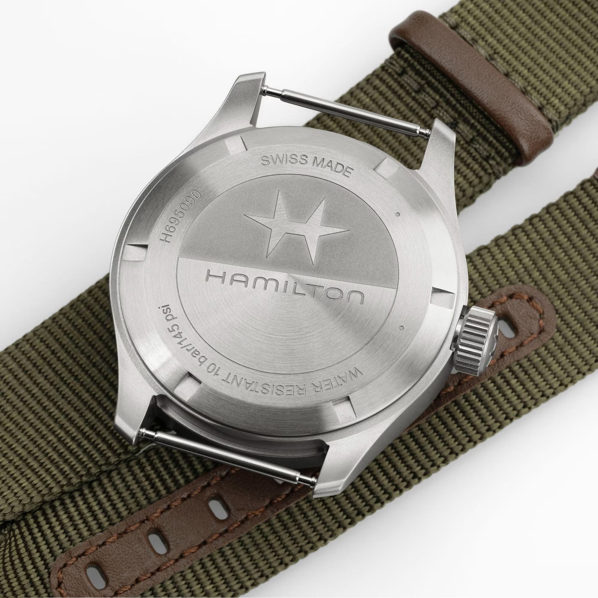 Hamilton H69509930 Khaki Field Mechanical Power Reserve