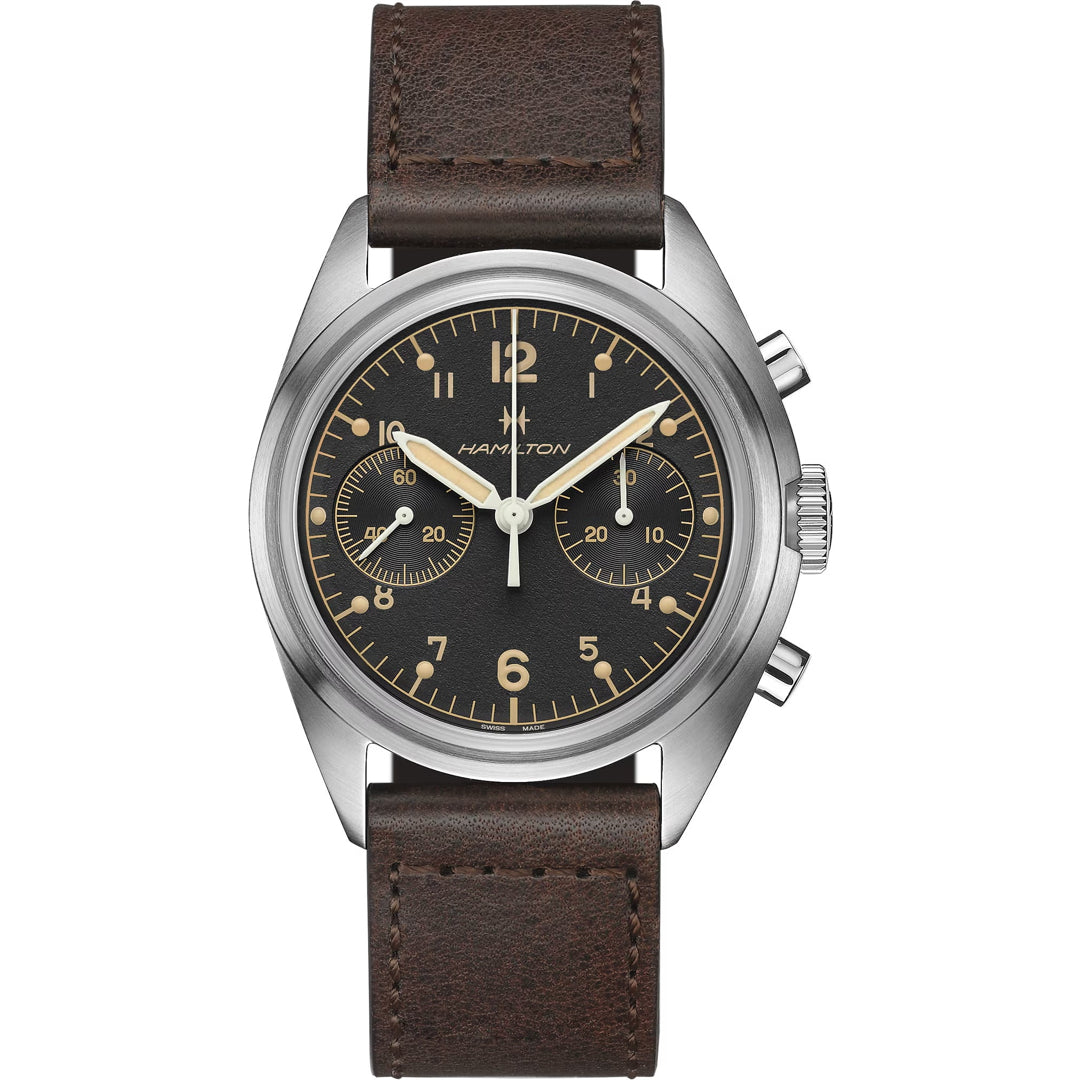 Hamilton H76409530 Khaki Aviation Pilot Pioneer Mechanical Chrono 40mm