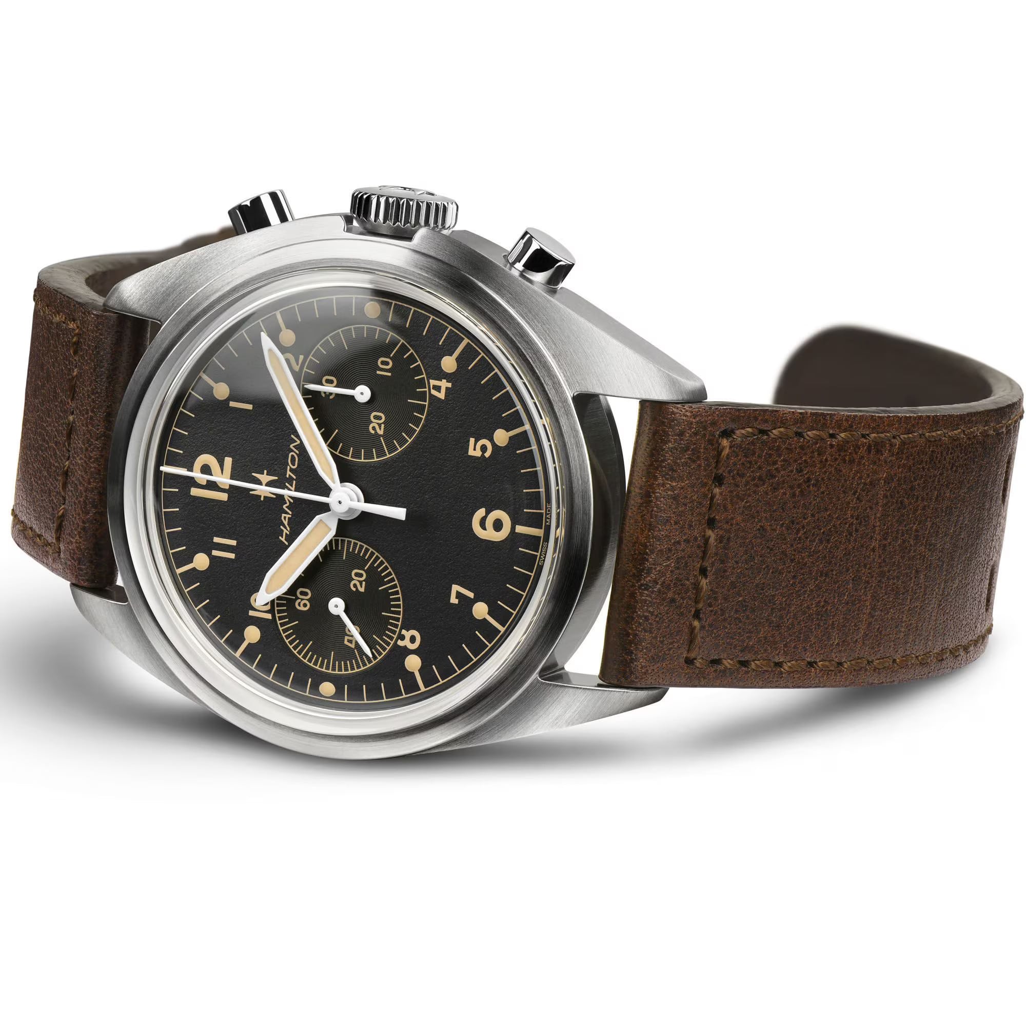 Hamilton H76409530 Khaki Aviation Pilot Pioneer Mechanical Chrono 40mm