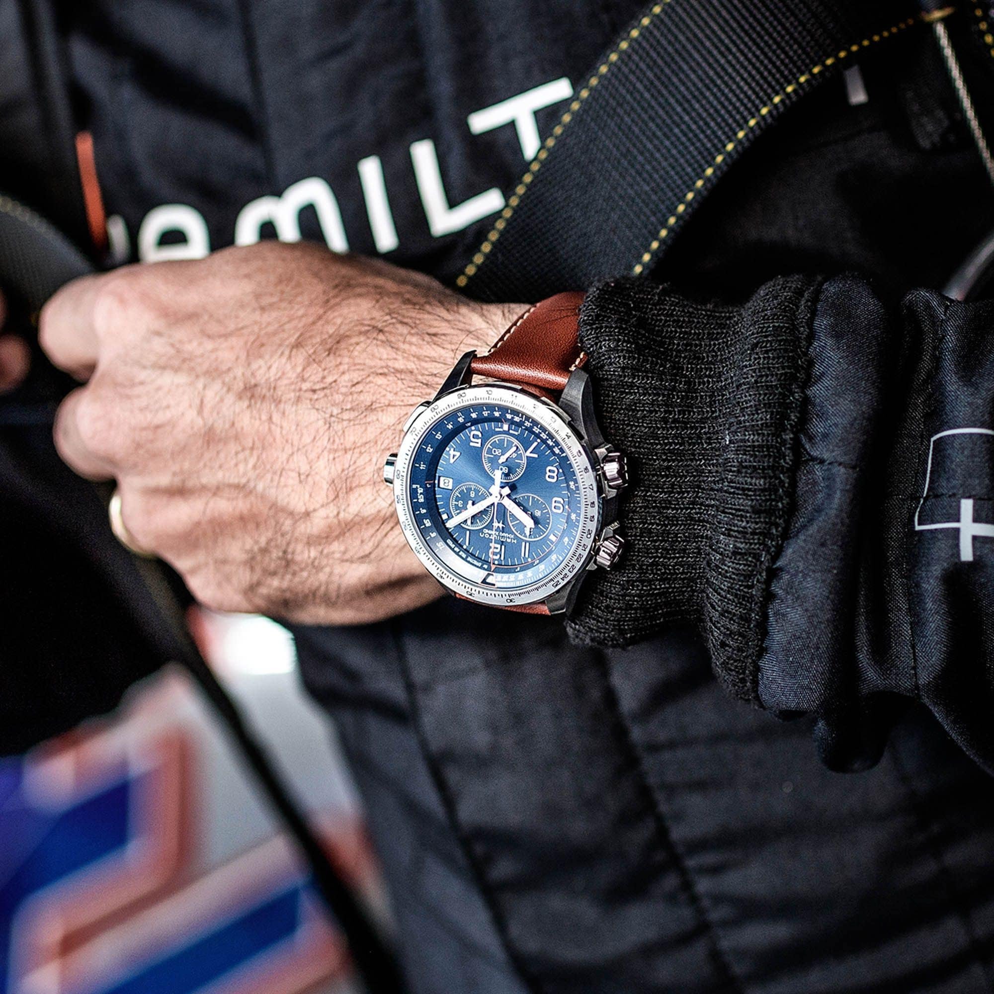 Hamilton H77922541 Khaki Aviation X-Wind GMT Chrono Quartz 46mm