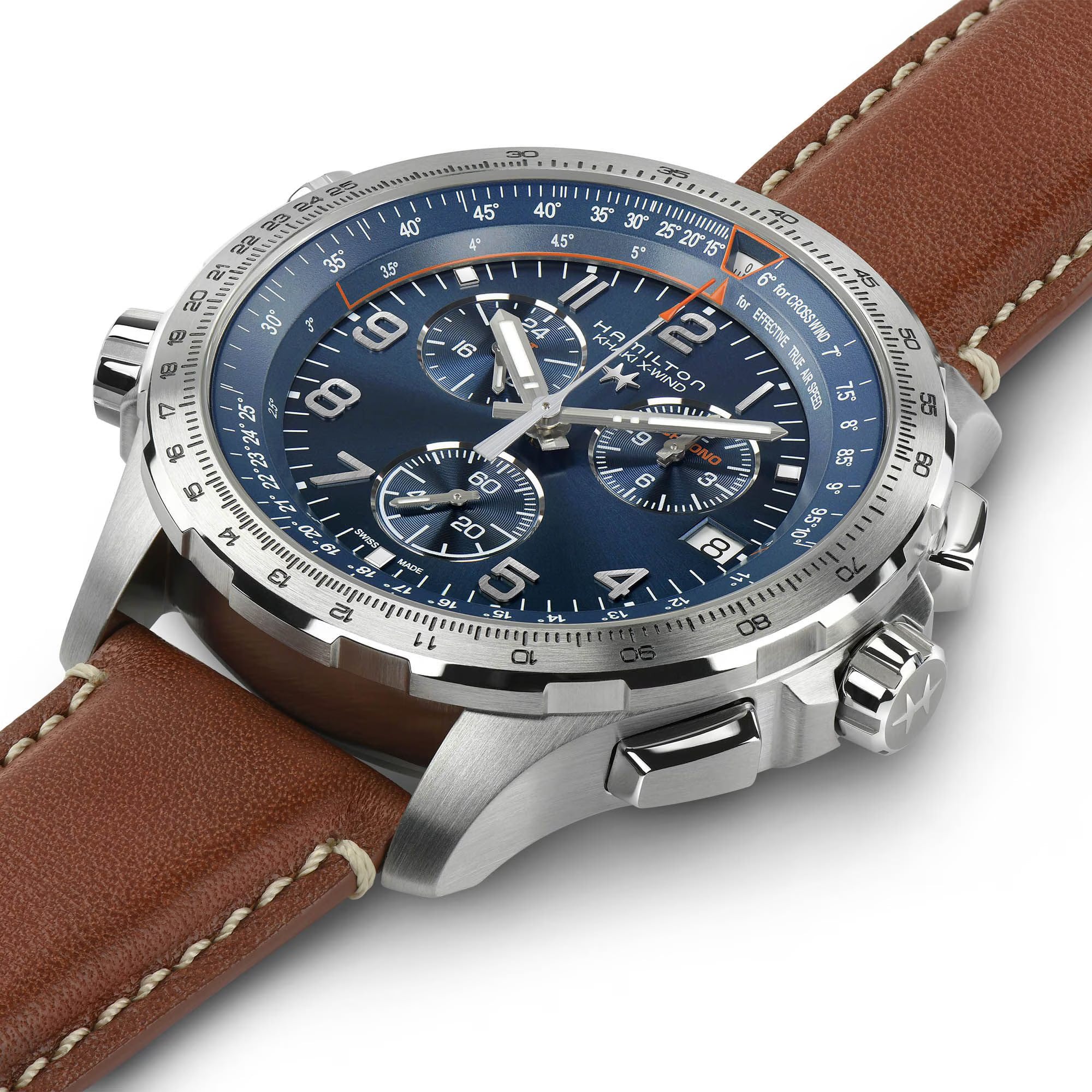 Hamilton H77922541 Khaki Aviation X-Wind GMT Chrono Quartz 46mm