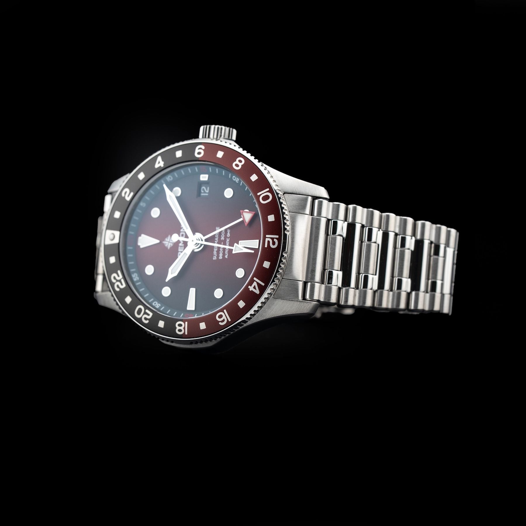 Bremont SM40-GMT-SS-RDBK-B Supermarine 300M GMT 'Ember' Red