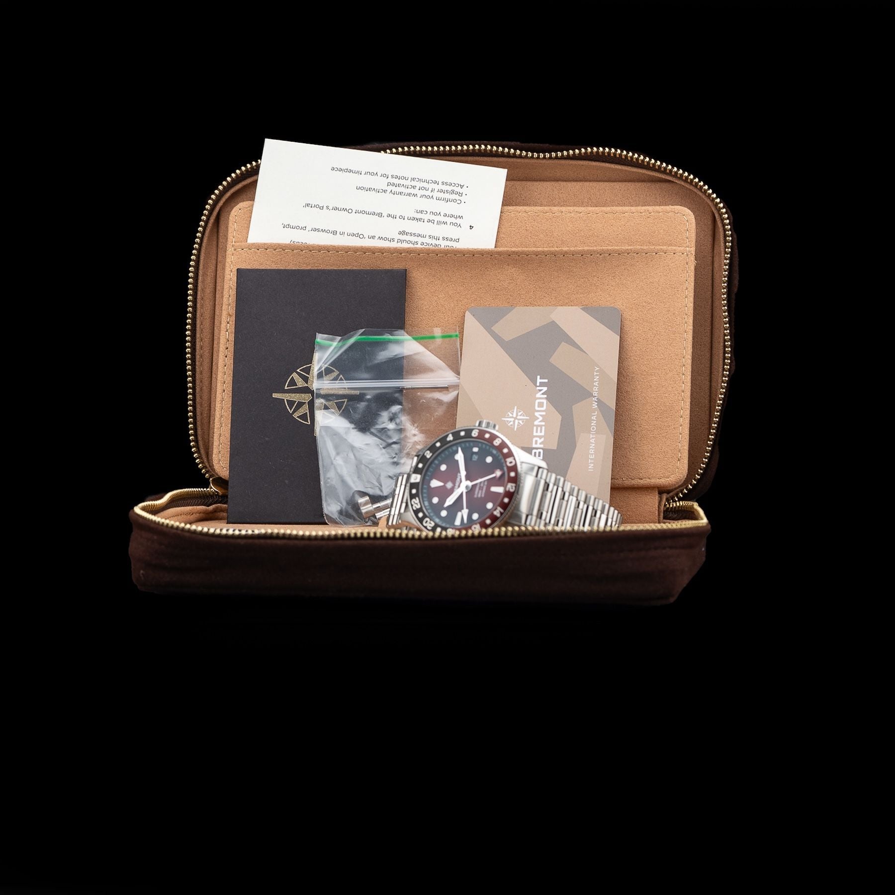 Bremont SM40-GMT-SS-RDBK-B Supermarine 300M GMT 'Ember' Red