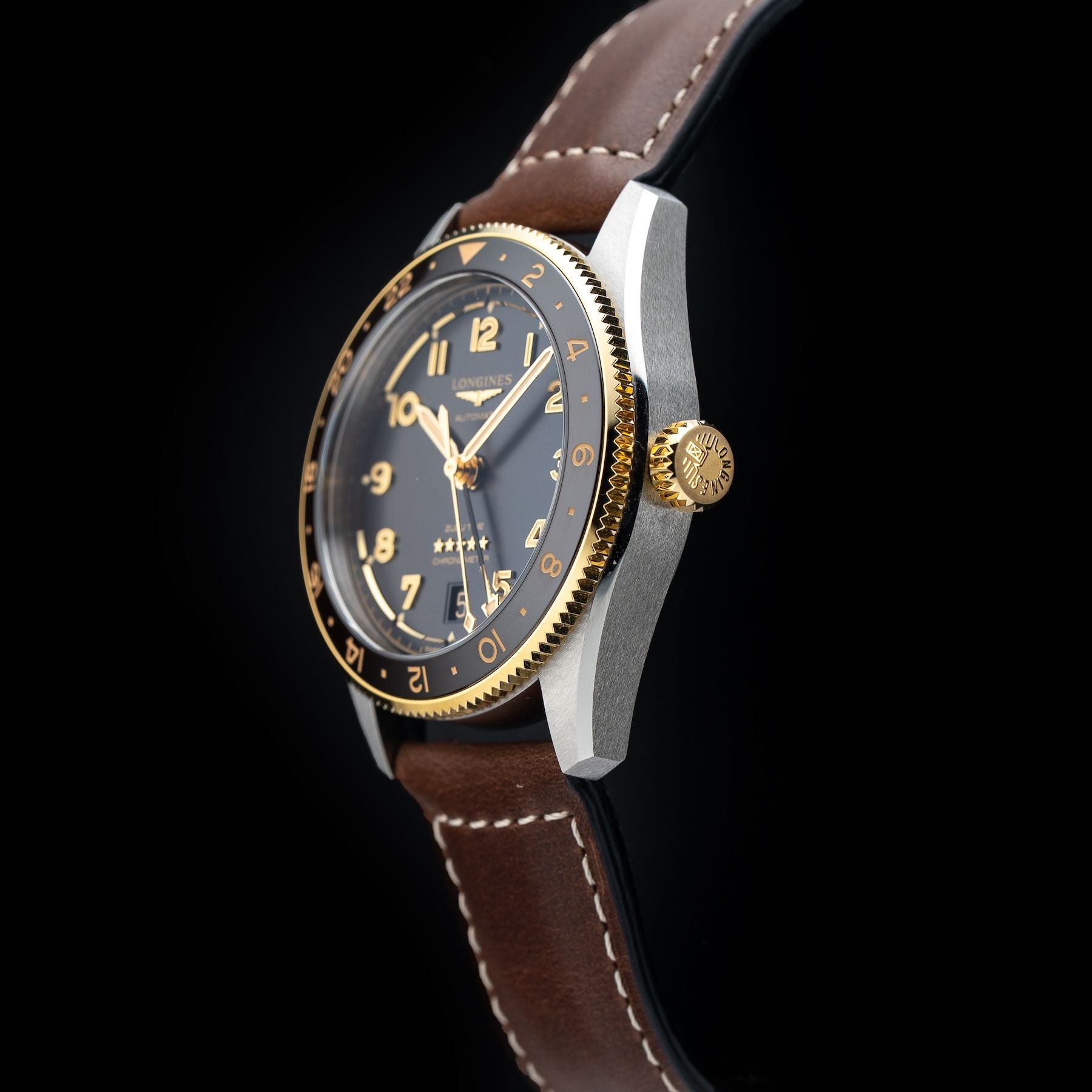 Longines L3.802.5.53.2 Spirit Zulu Time 39mm