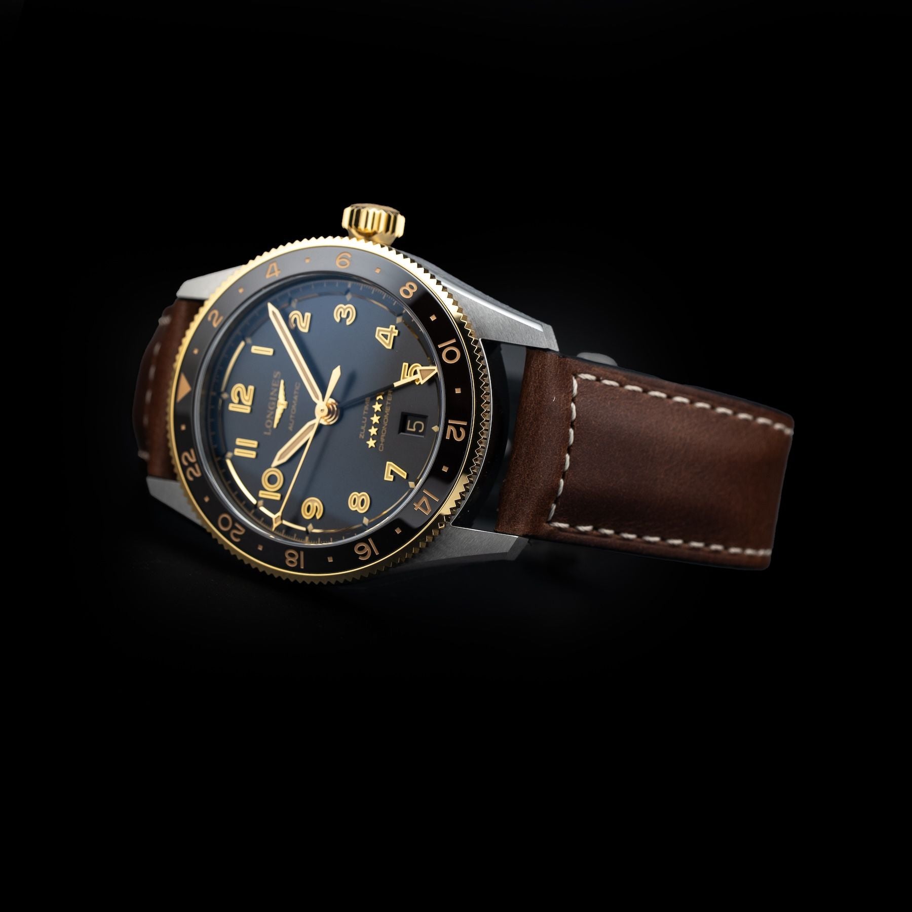 Longines L3.802.5.53.2 Spirit Zulu Time 39mm