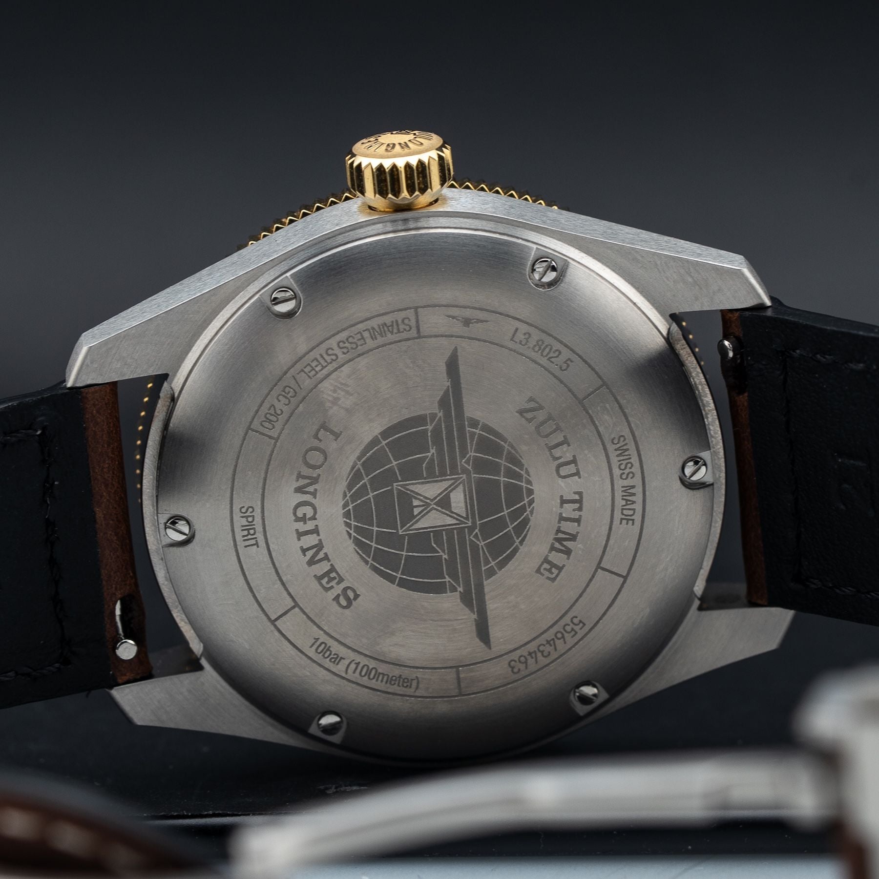 Longines L3.802.5.53.2 Spirit Zulu Time 39mm