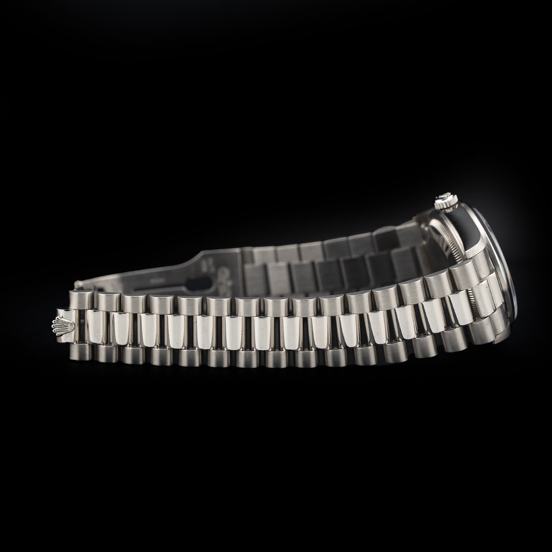 Rolex 18206 Rhodium Serti