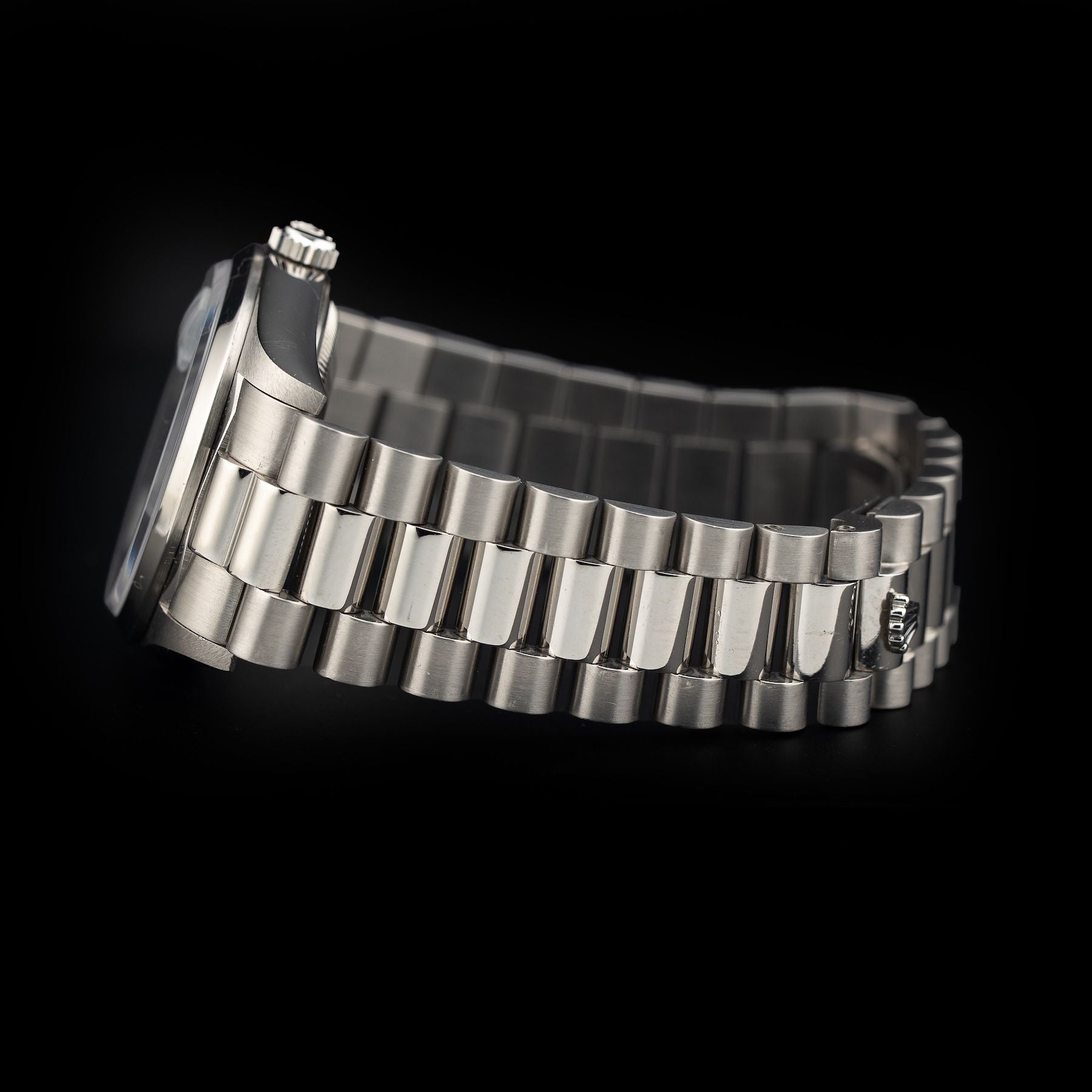Rolex 18206 Rhodium Serti