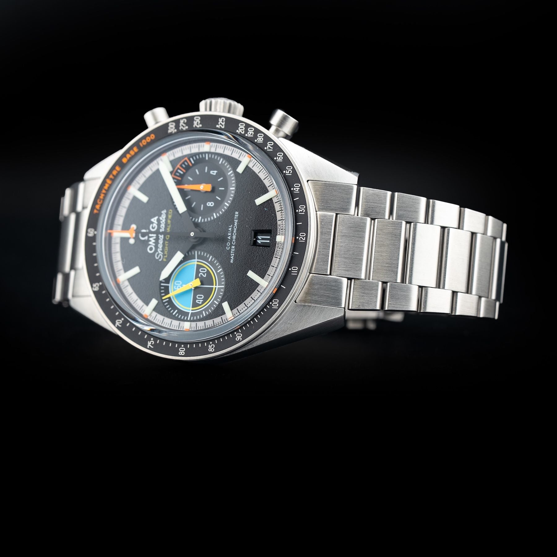 Omega 332.10.41.51.01.002 Speedmaster Pilot Steel On Steel 40.85mm