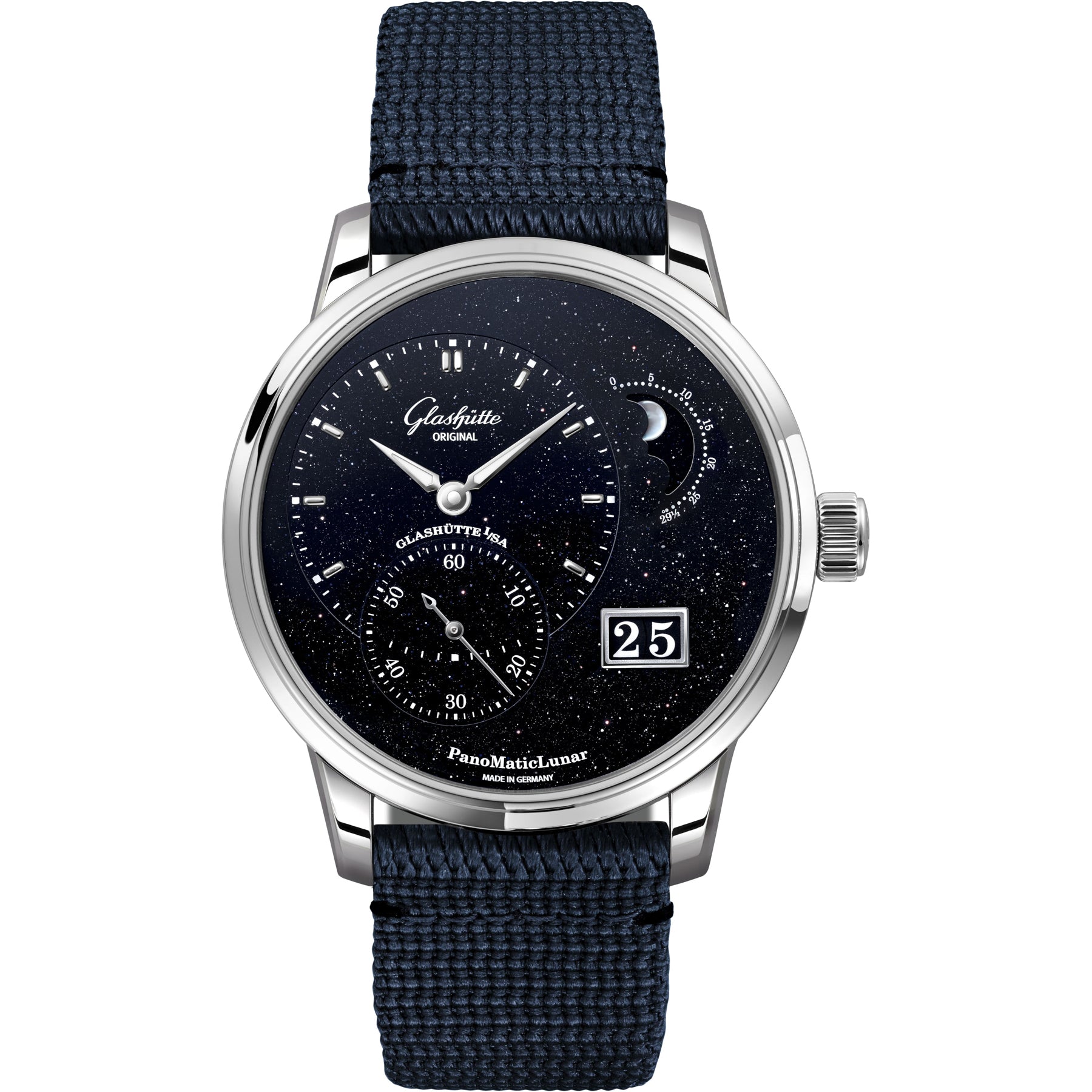 Glashütte Original 1-92-14-01-03-64 PanoMaticLunar on Synthetic Strap