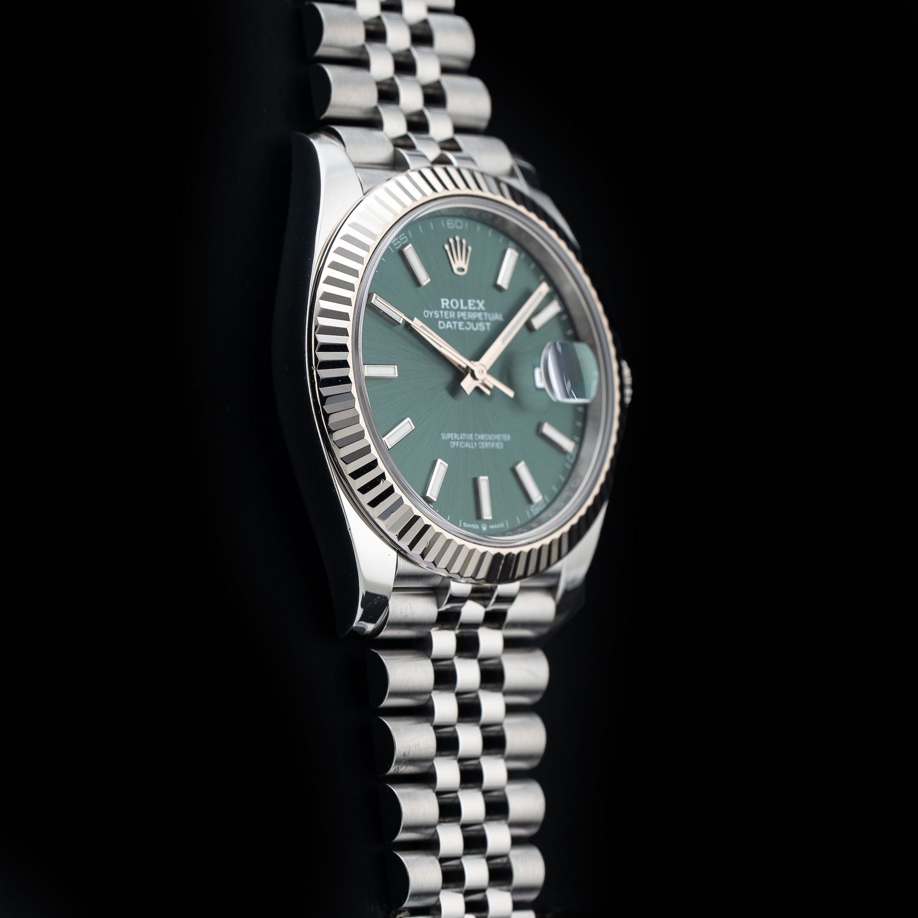 Rolex 126334-0028 Date Just 41 Mint Green