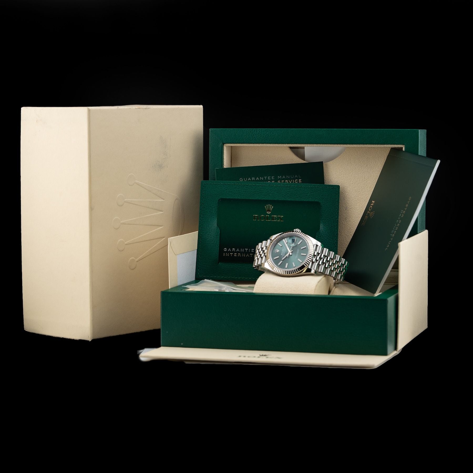 Rolex 126334-0028 Date Just 41 Mint Green
