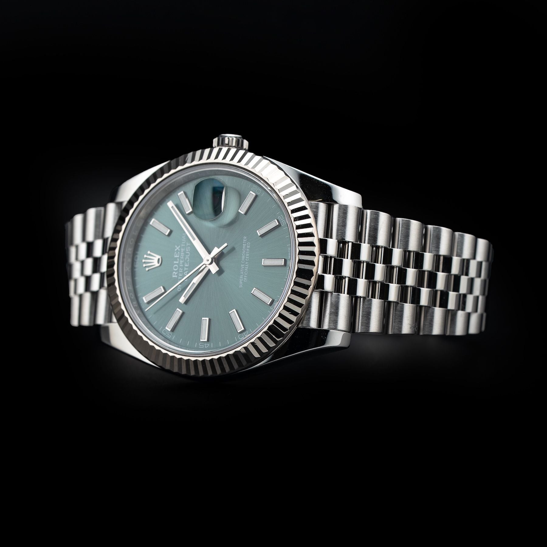 Rolex 126334-0028 Date Just 41 Mint Green