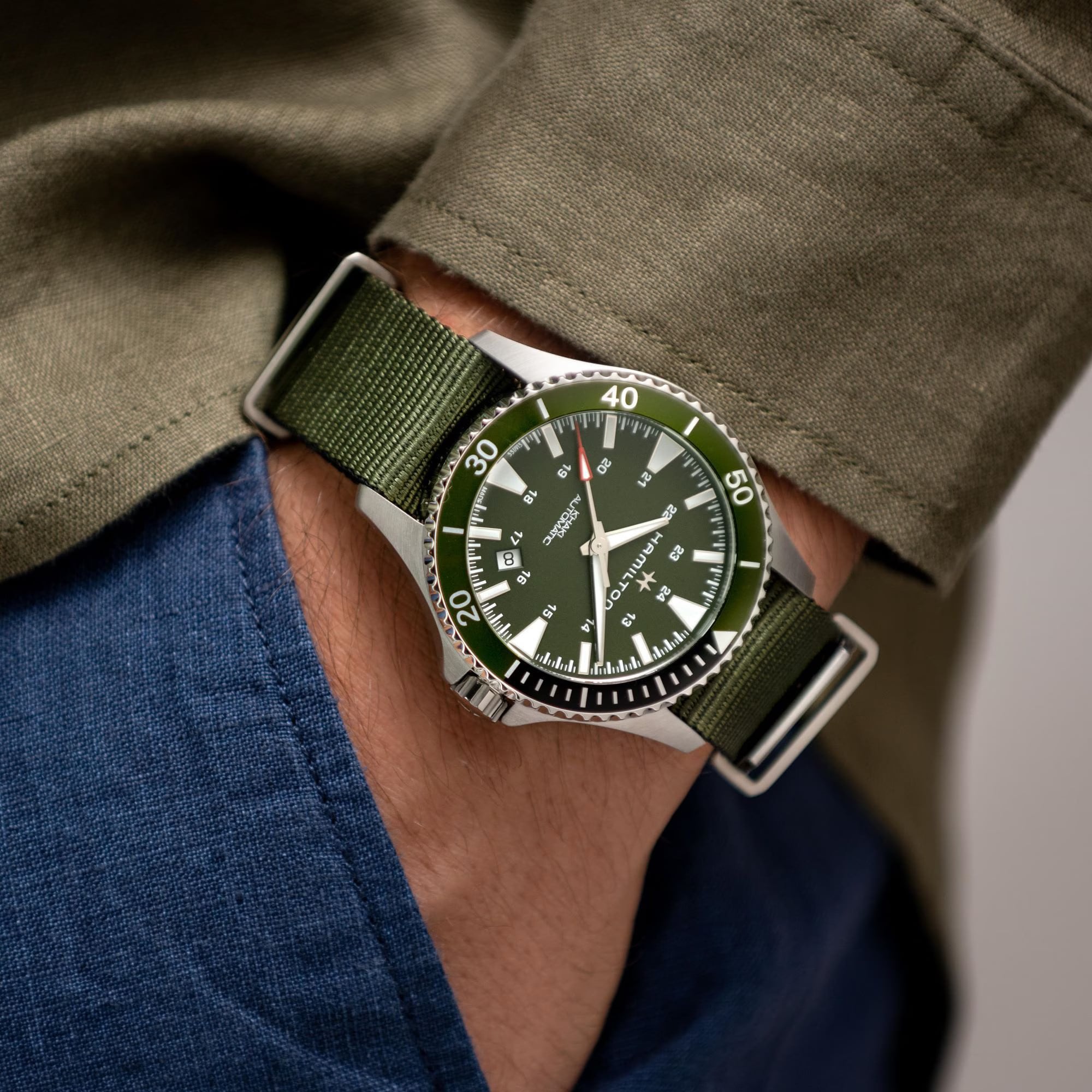 Hamilton H82375961 Khaki Navy Scuba Auto 40mm