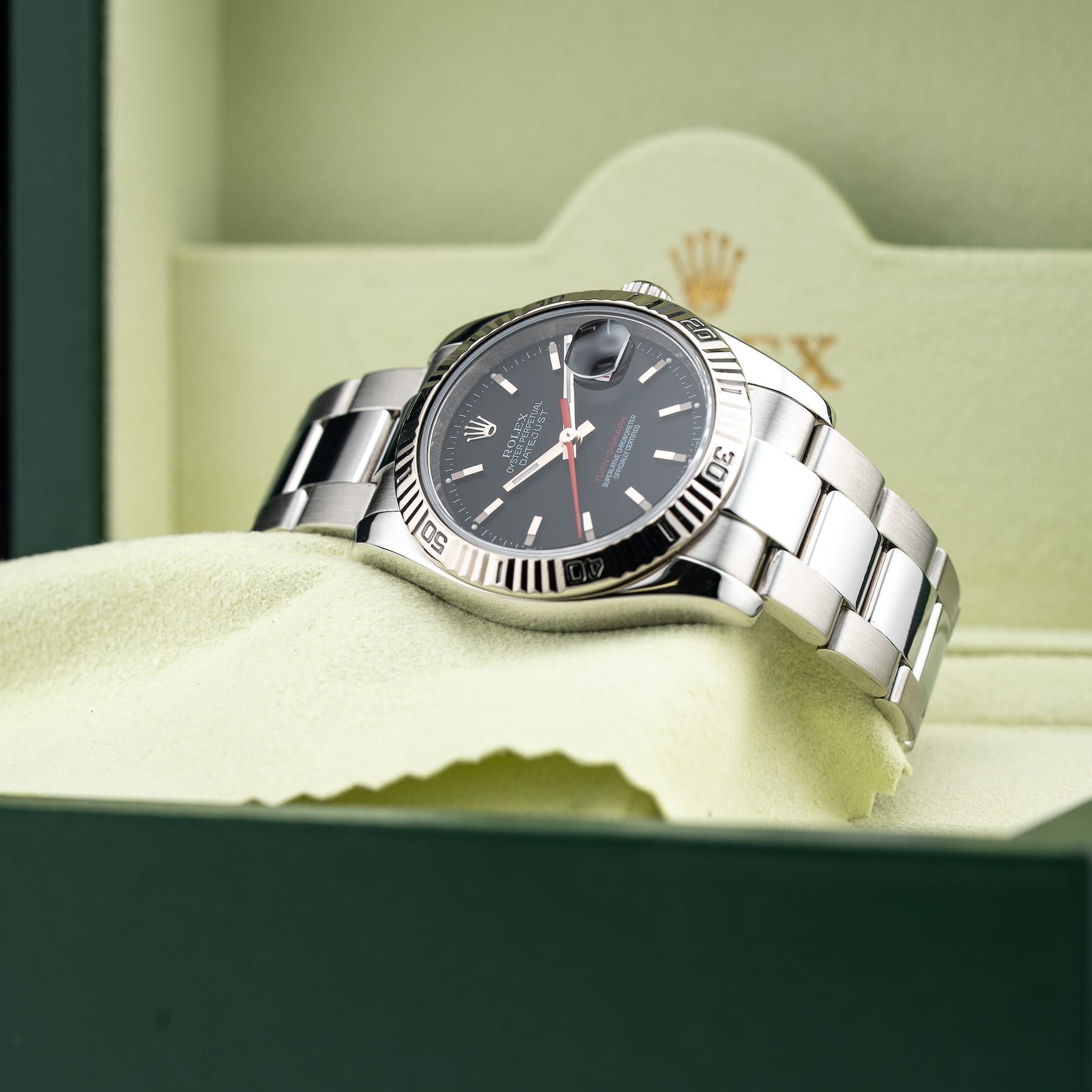 Rolex M116264 Datejust Turn-O-Graph 36mm Black Dial Oyster