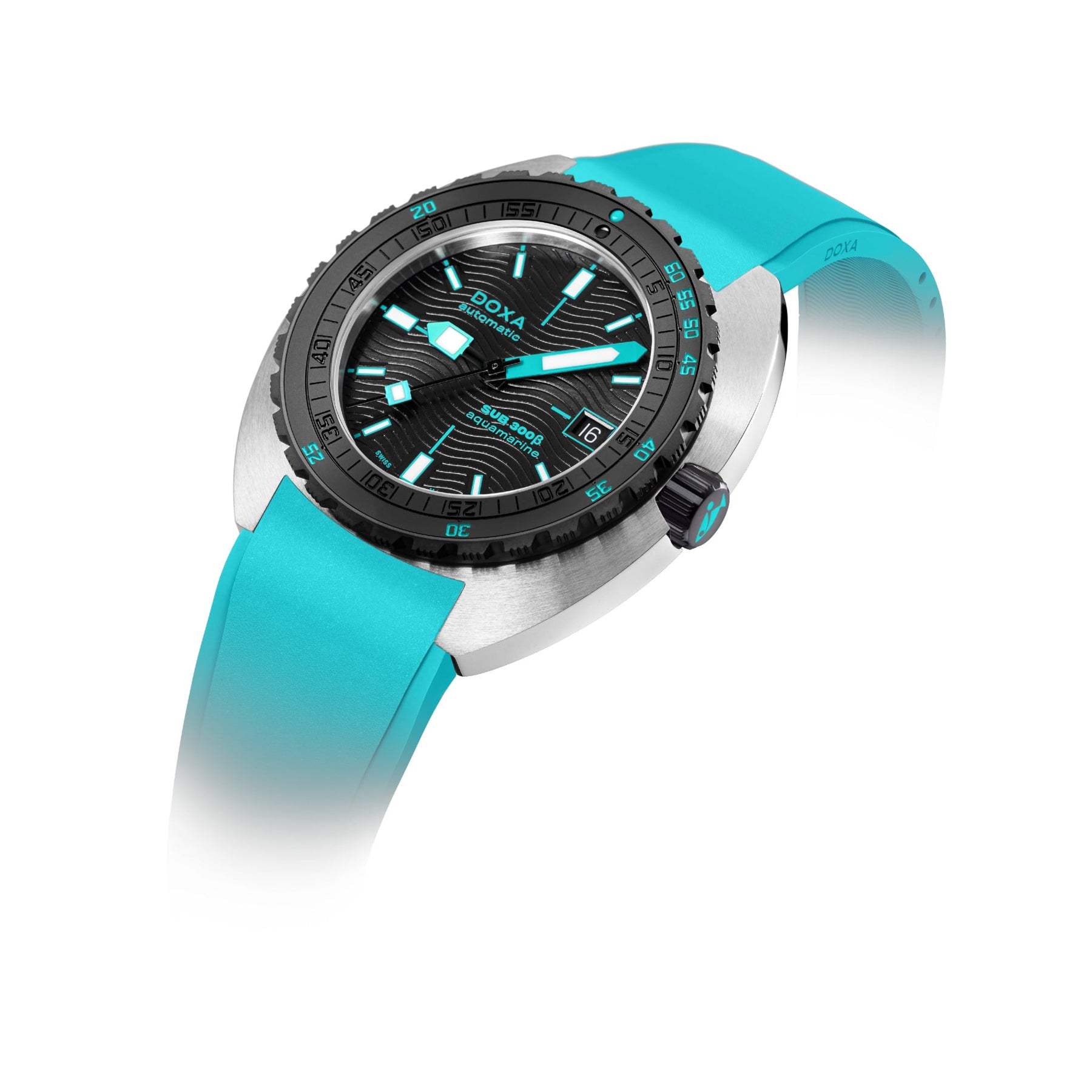 DOXA Sub 300β Aquamarine 830.10.241.25 on Strap