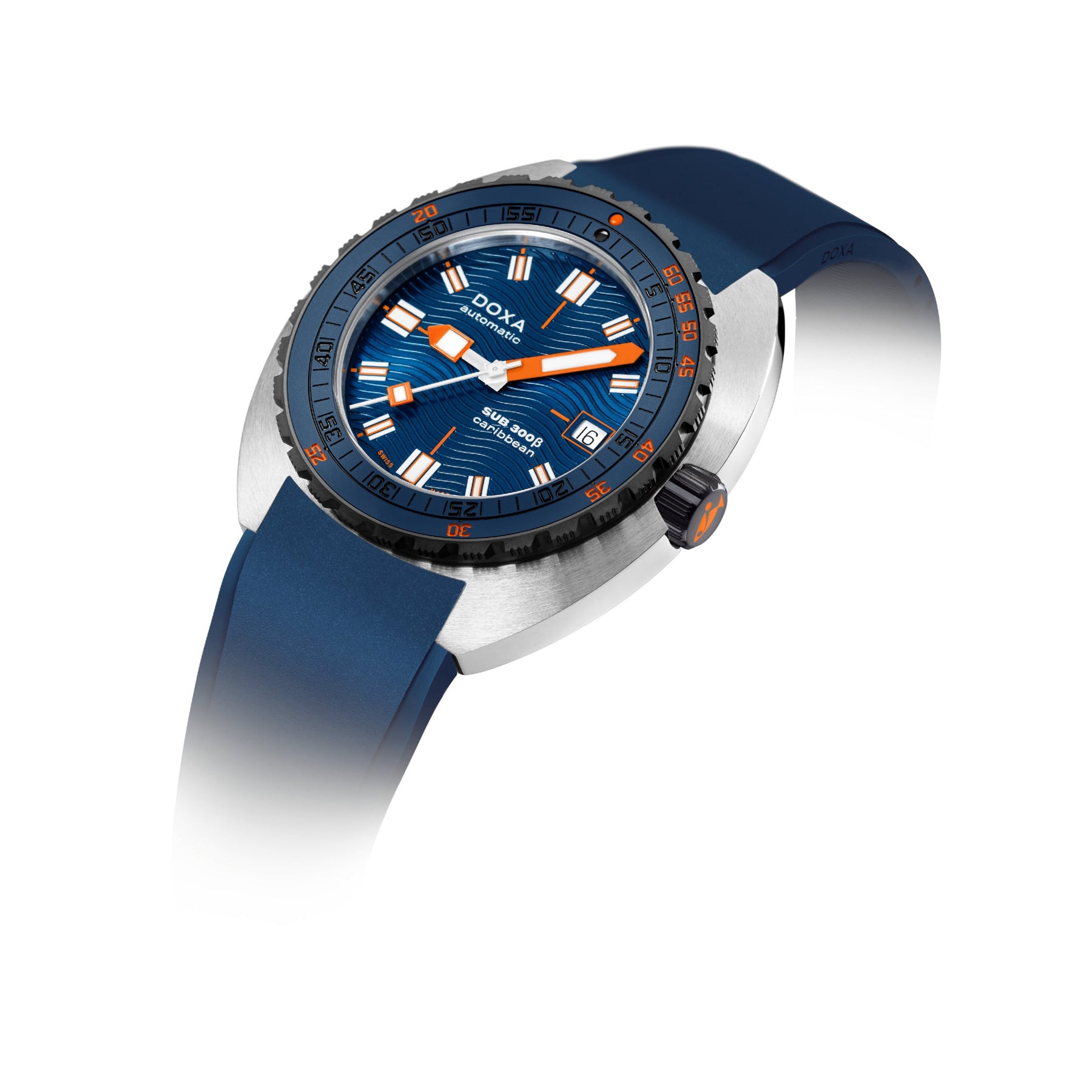 DOXA Sub 300β Caribbean 830.10.201.32 on Strap