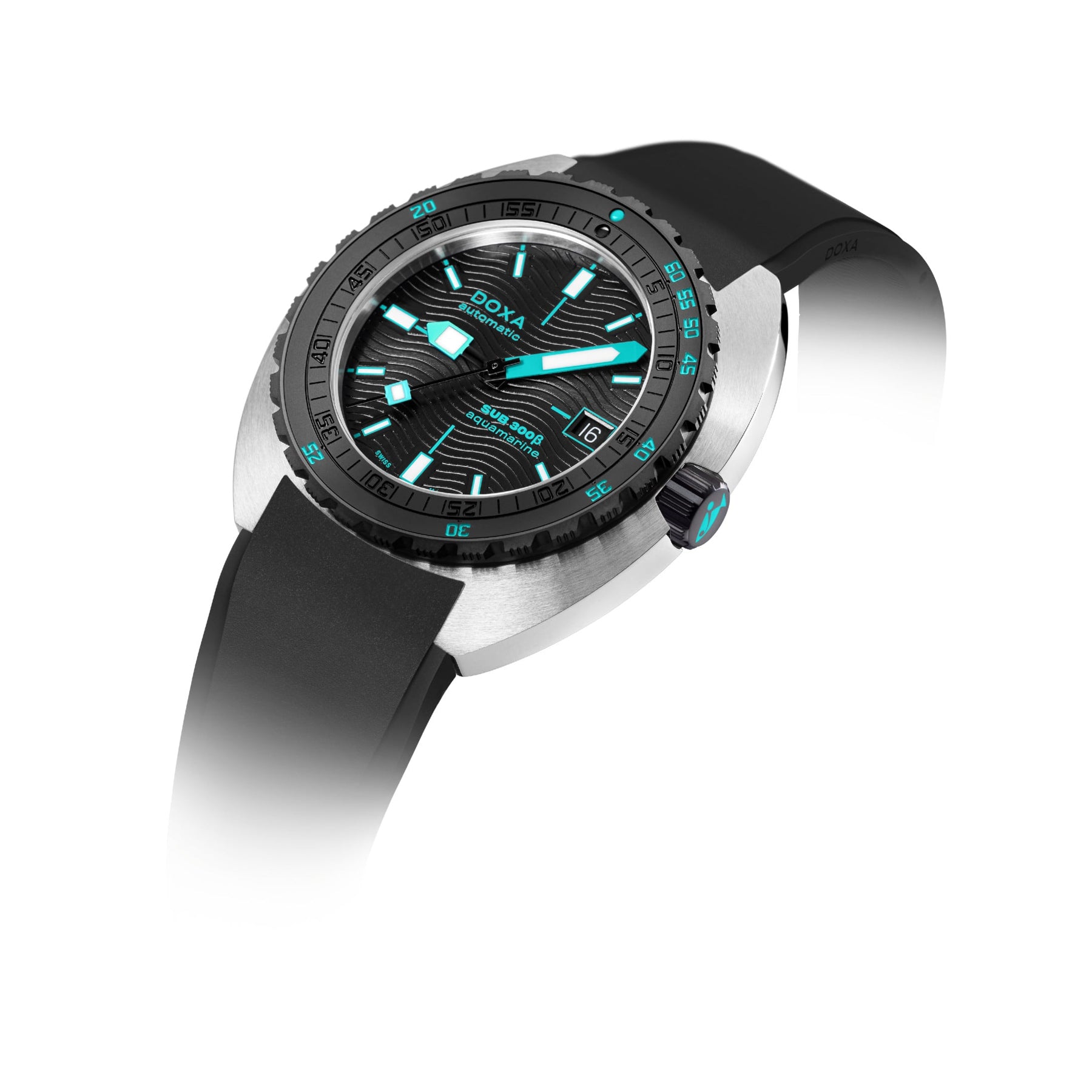 DOXA Sub 300β Aquamarine 830.10.241.20 on Strap